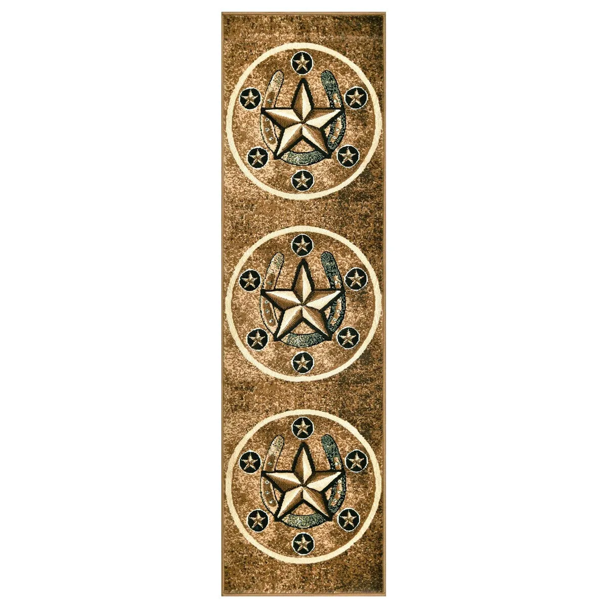 HR Texas Star. Cowboy Area Rug Texas Western Star Rustic