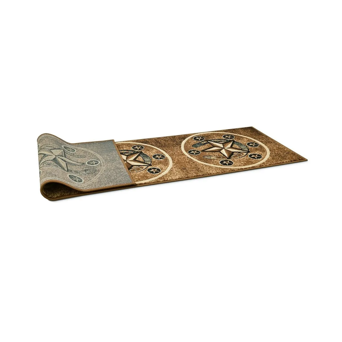 HR Texas Star. Cowboy Area Rug Texas Western Star Rustic