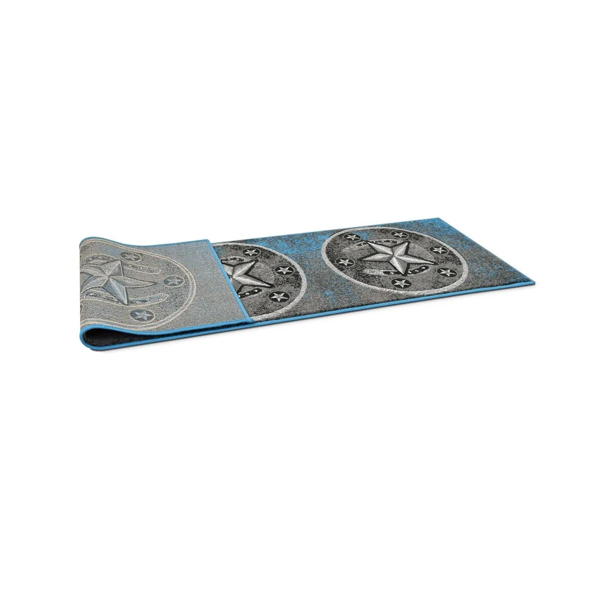 HR Texas Star. Cowboy Area Rug Texas Western Star Rustic