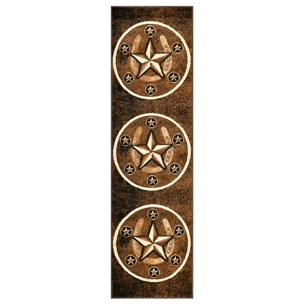 HR Texas Star. Cowboy Area Rug Texas Western Star Rustic
