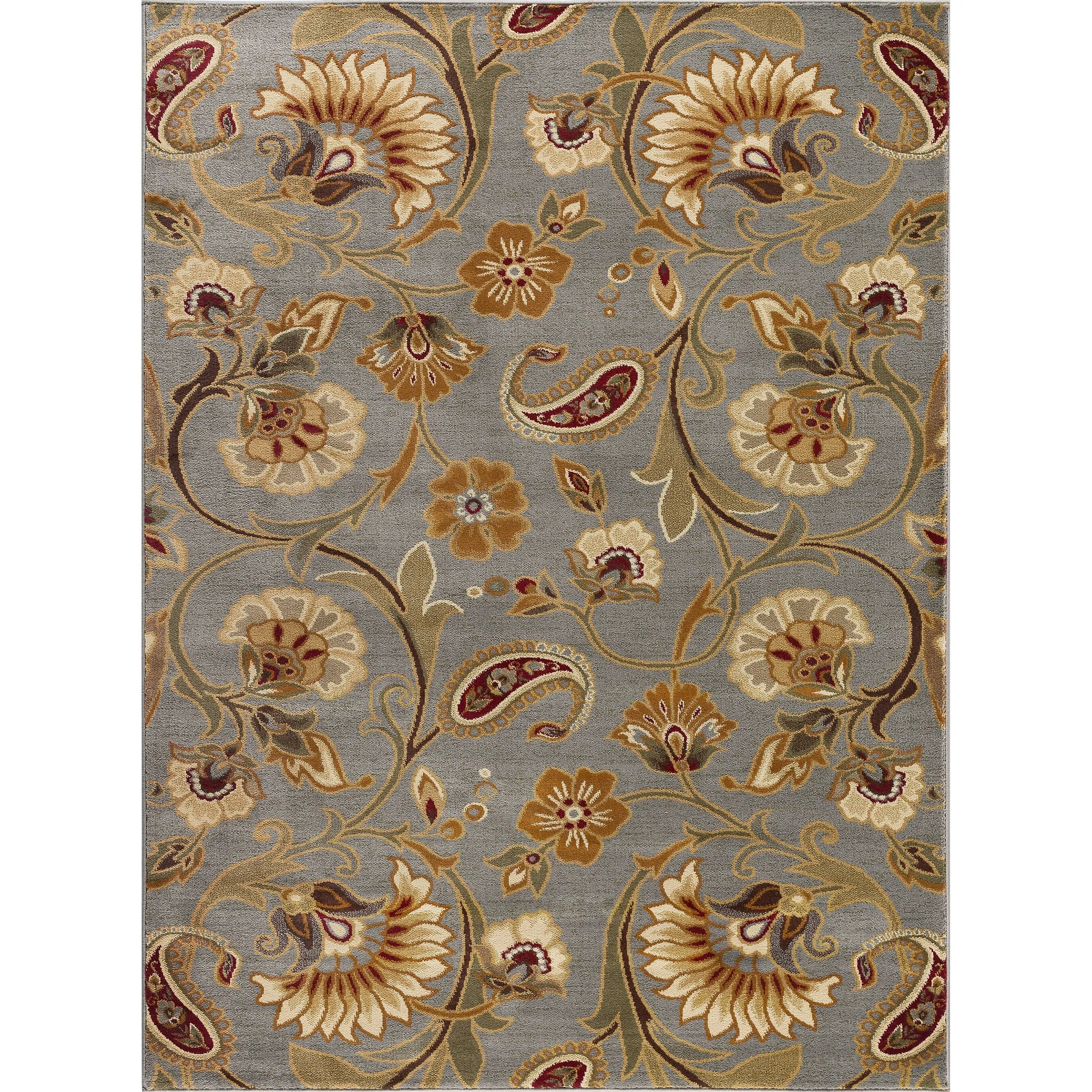 Infinity Transitional Floral Indoor Area Rug
