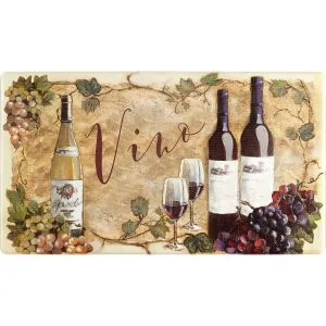 J&V Textiles Feel at Ease Anti Fatigue Kitchen Mat (Vino 10438) Brown Size 20X36 - 20 X 36