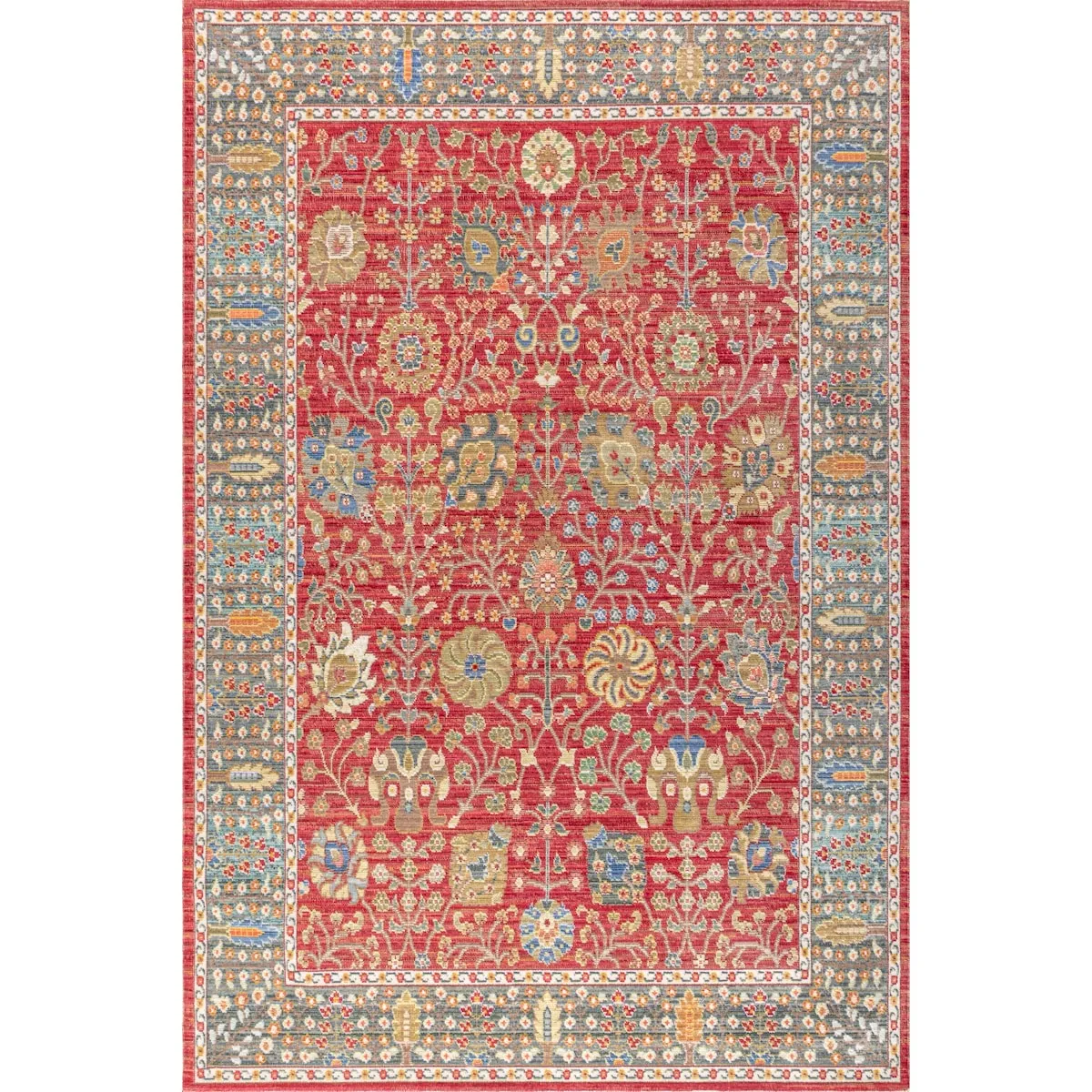 JONATHAN Y Alba Flower and Vine Area Rug