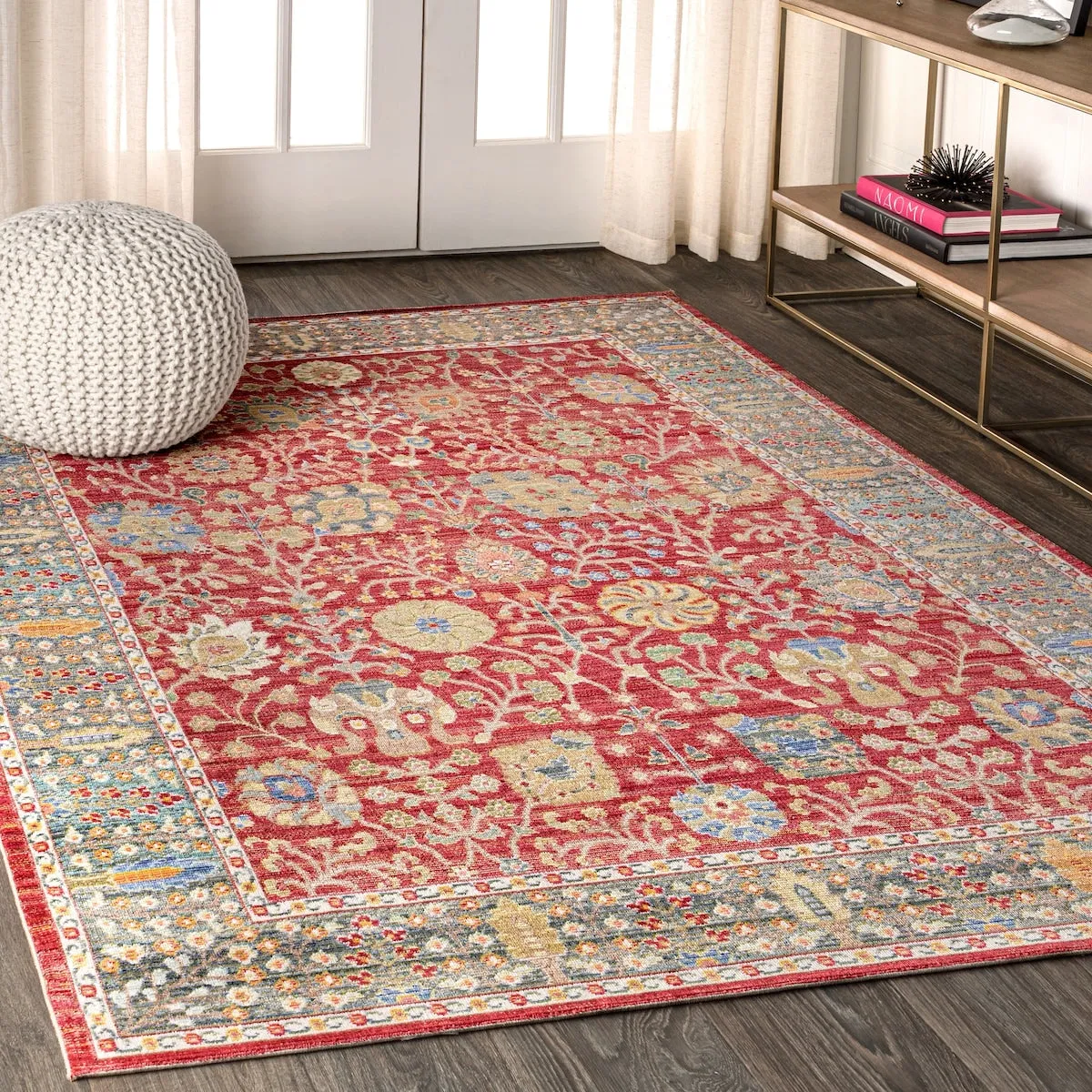 JONATHAN Y Alba Flower and Vine Area Rug