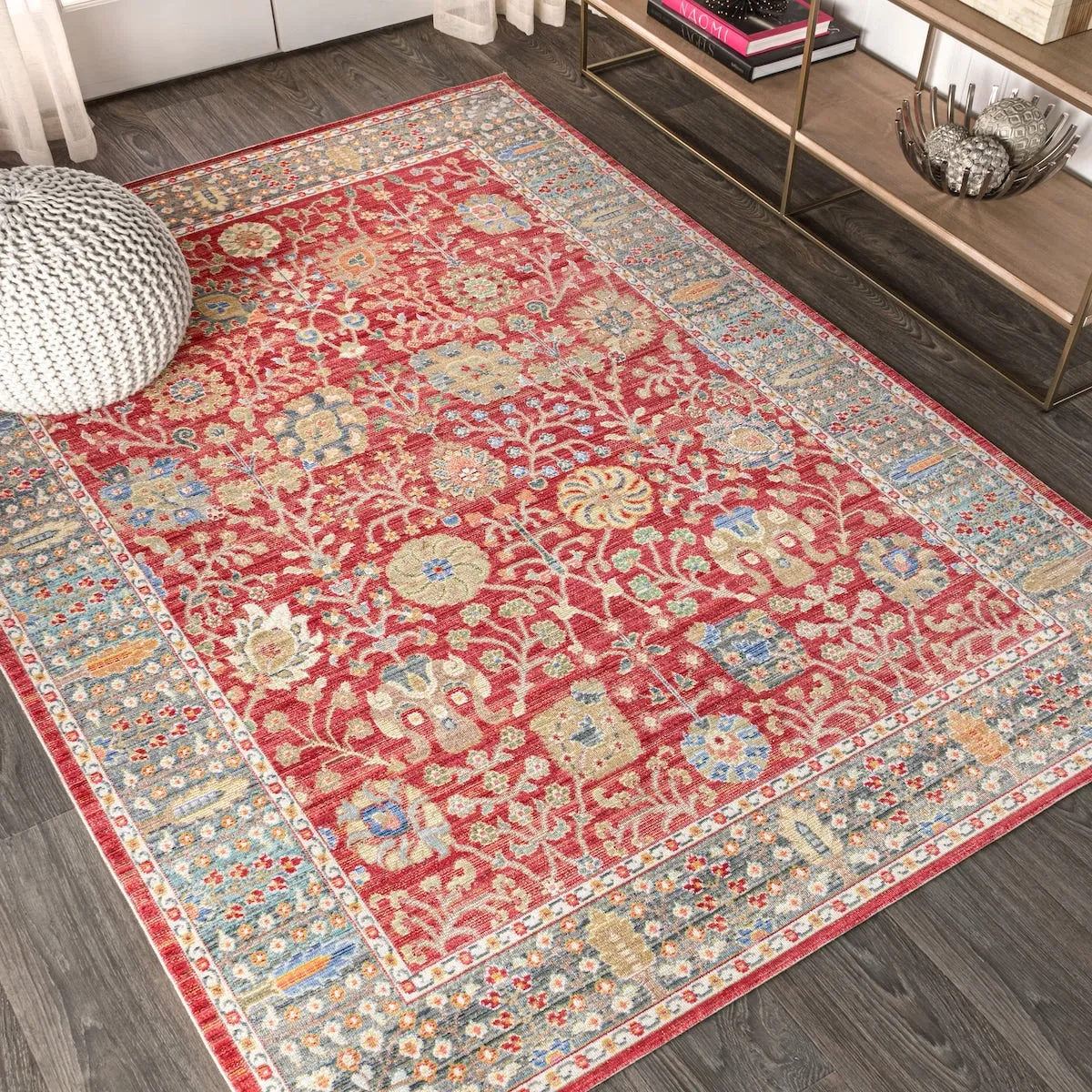 JONATHAN Y Alba Flower and Vine Area Rug