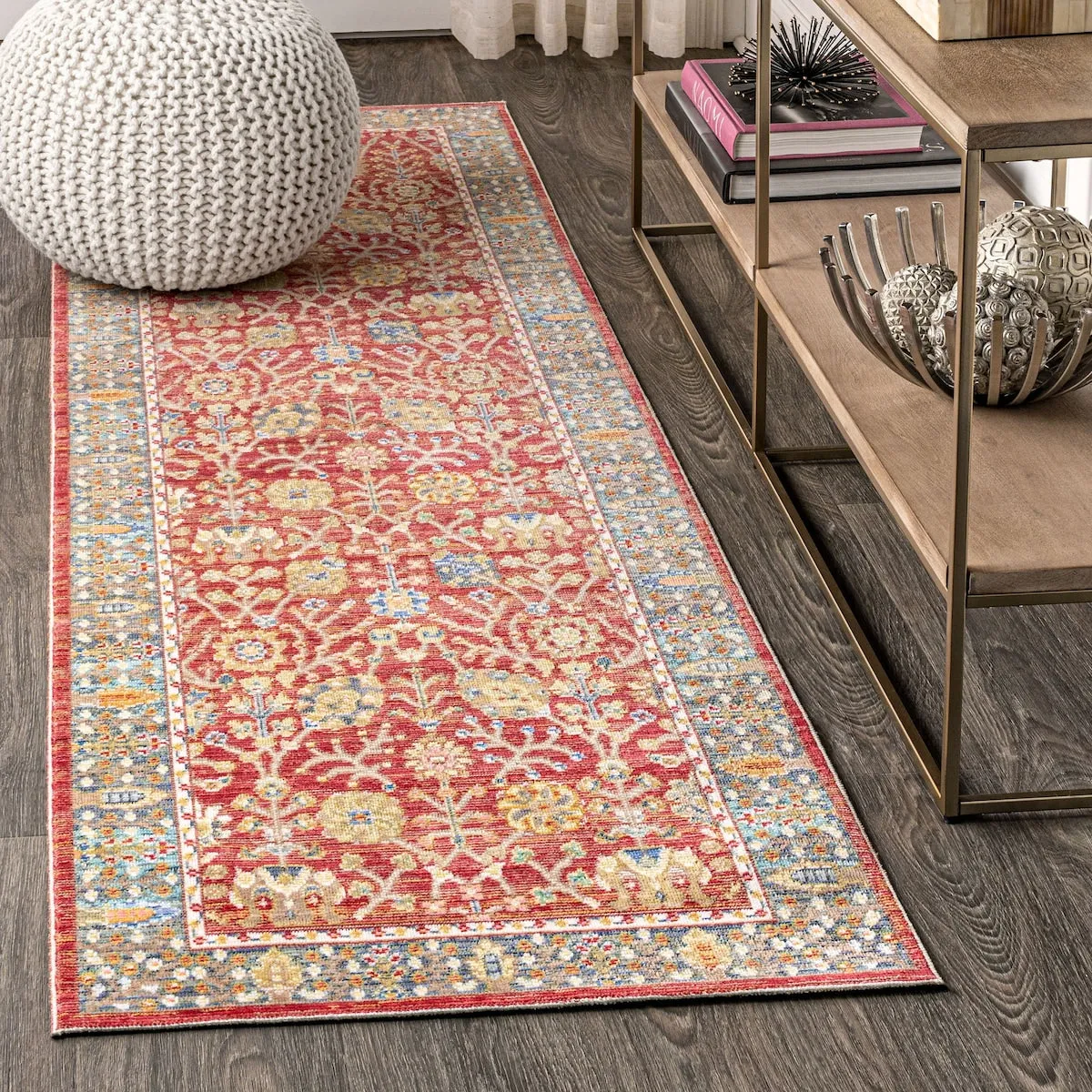 JONATHAN Y Alba Flower and Vine Area Rug