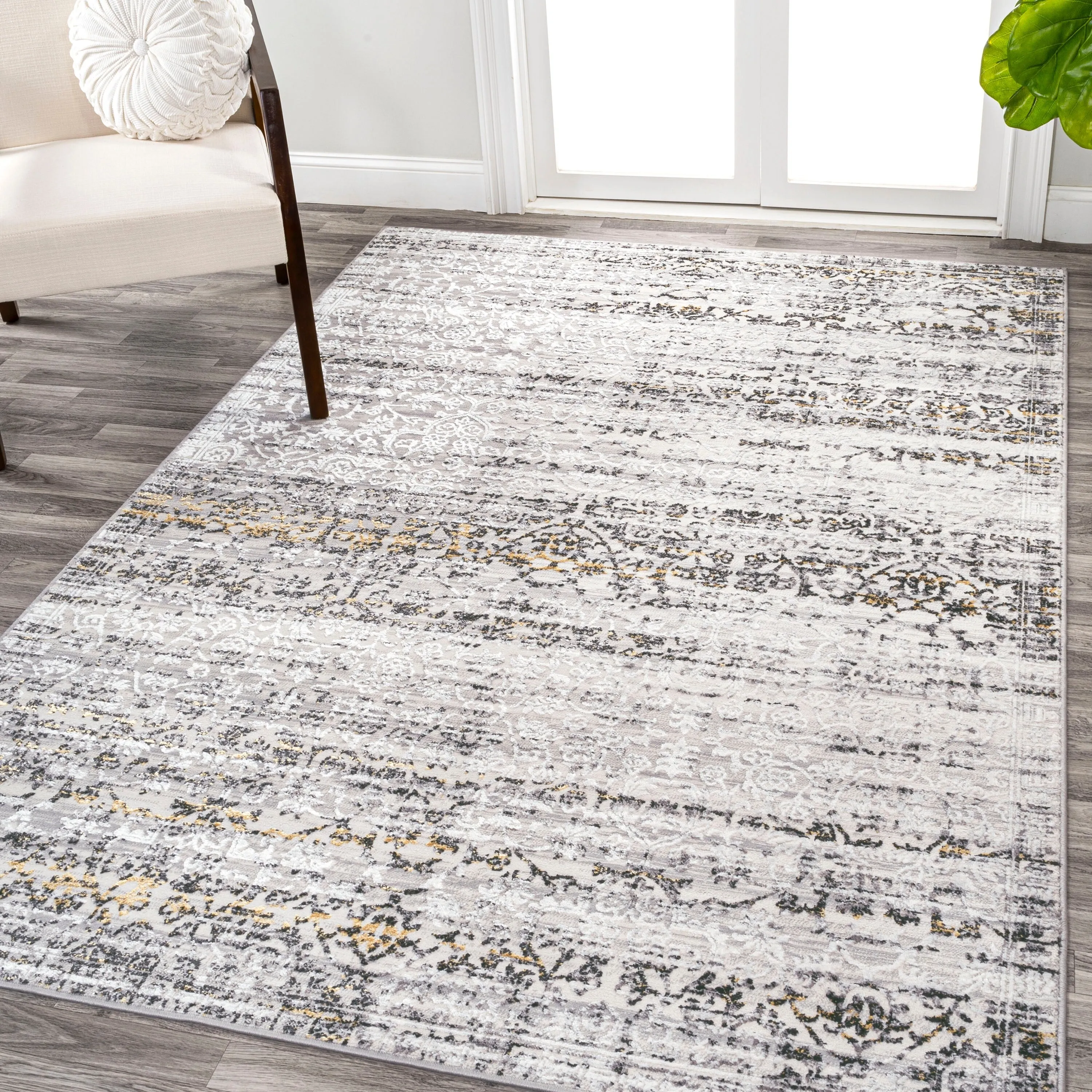 JONATHAN Y Arabesque Modern Strie' Area Rug