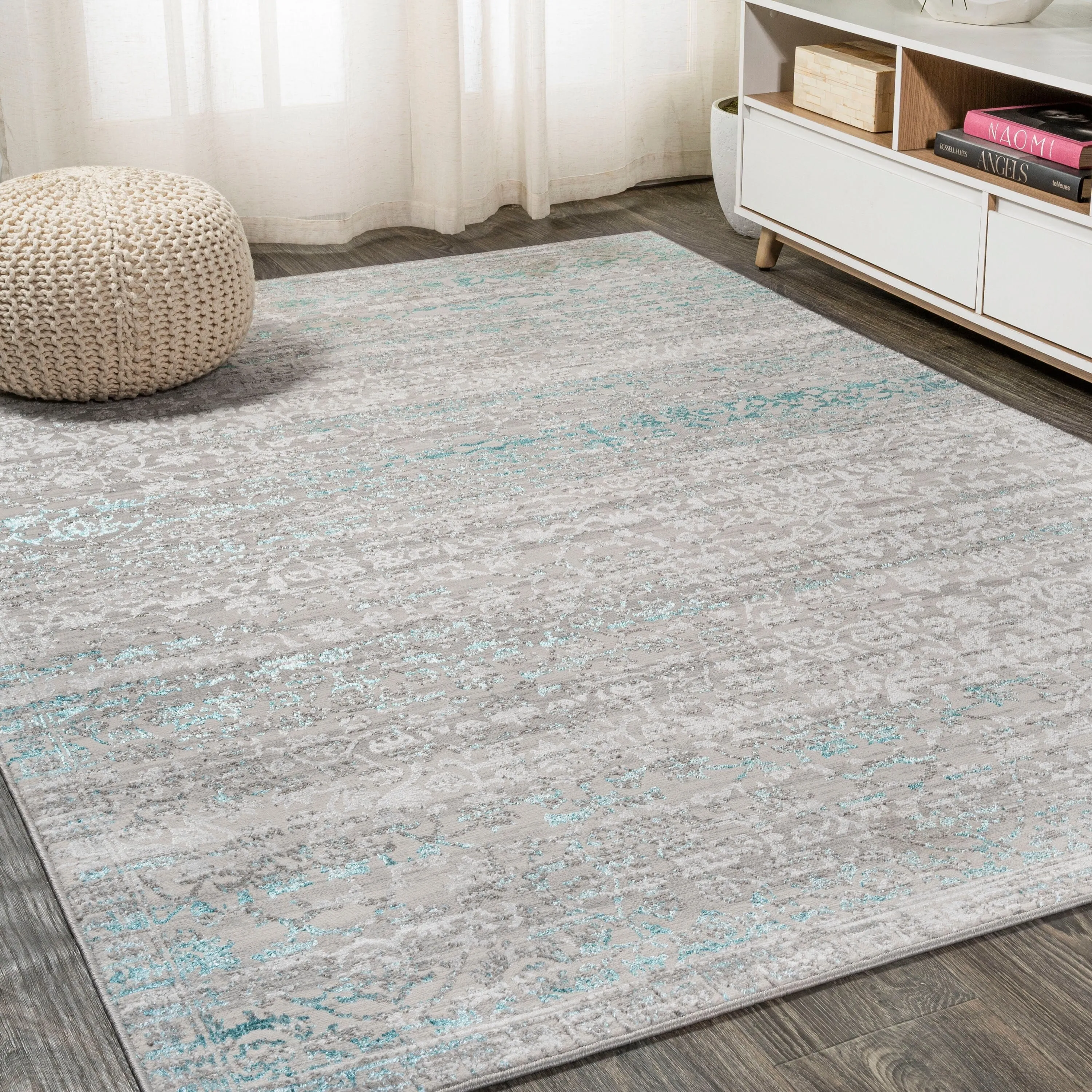 JONATHAN Y Arabesque Modern Strie' Area Rug