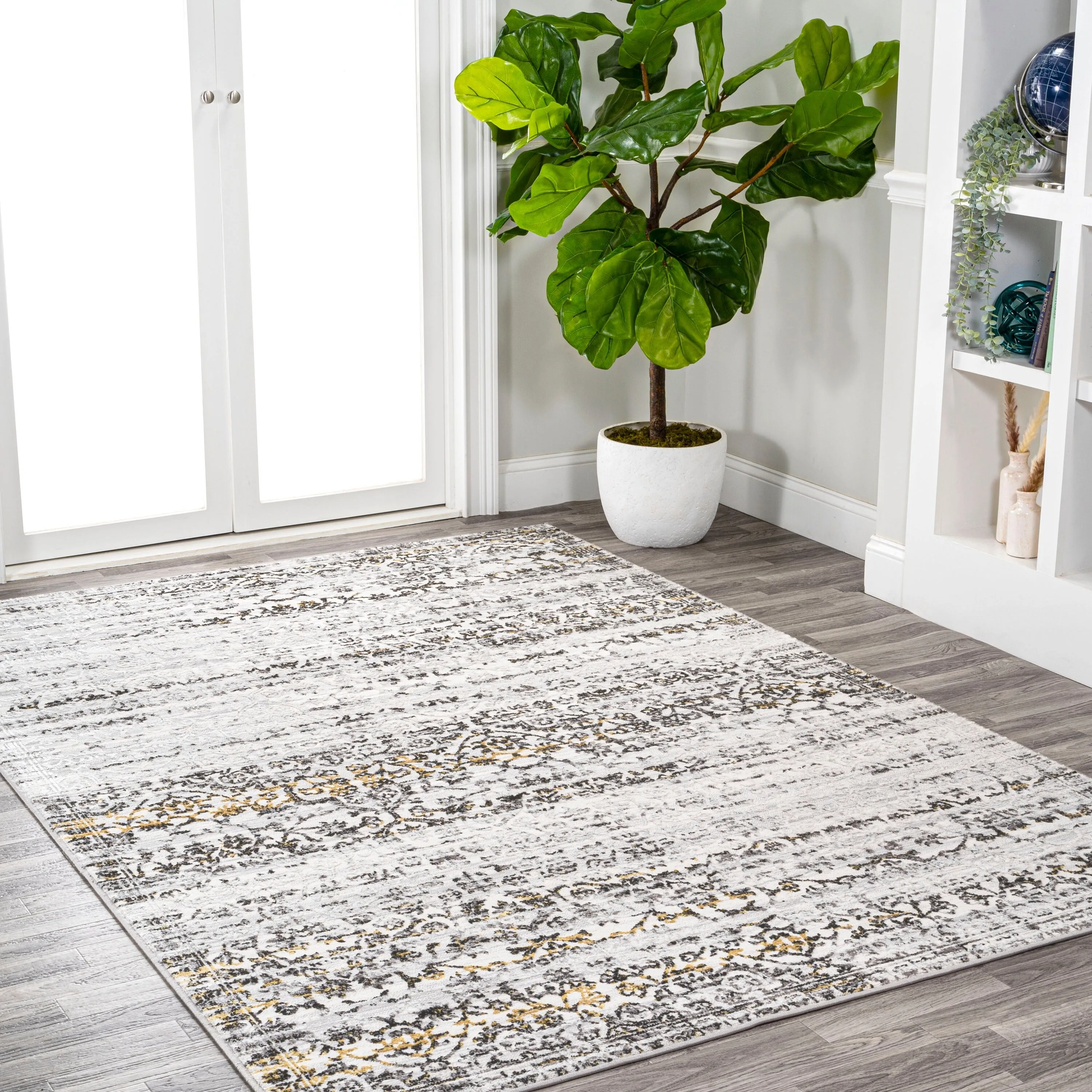 JONATHAN Y Arabesque Modern Strie' Area Rug