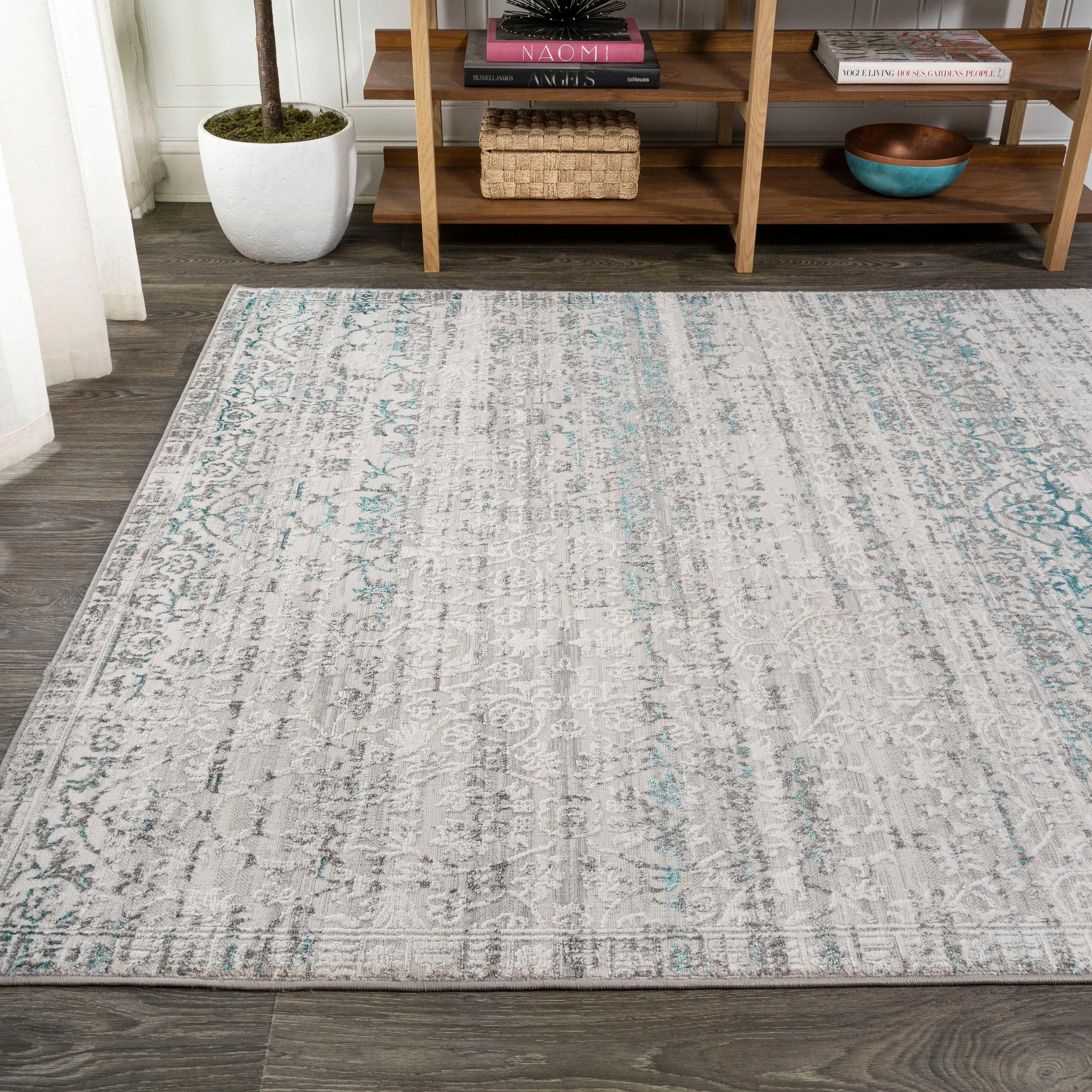 JONATHAN Y Arabesque Modern Strie' Area Rug