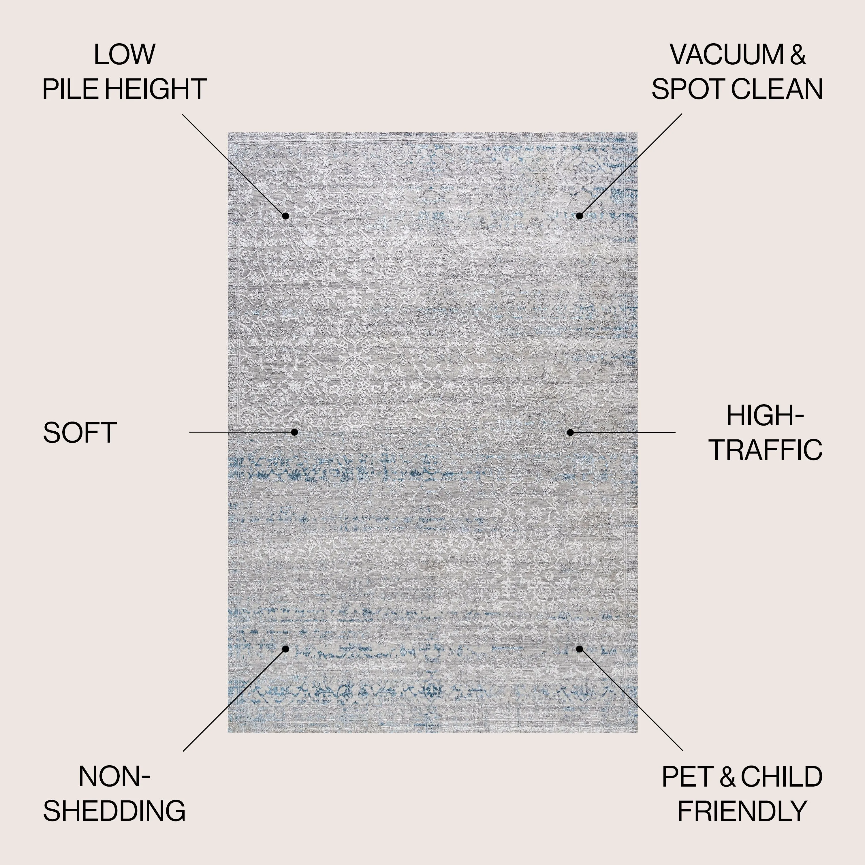 JONATHAN Y Arabesque Modern Strie' Area Rug