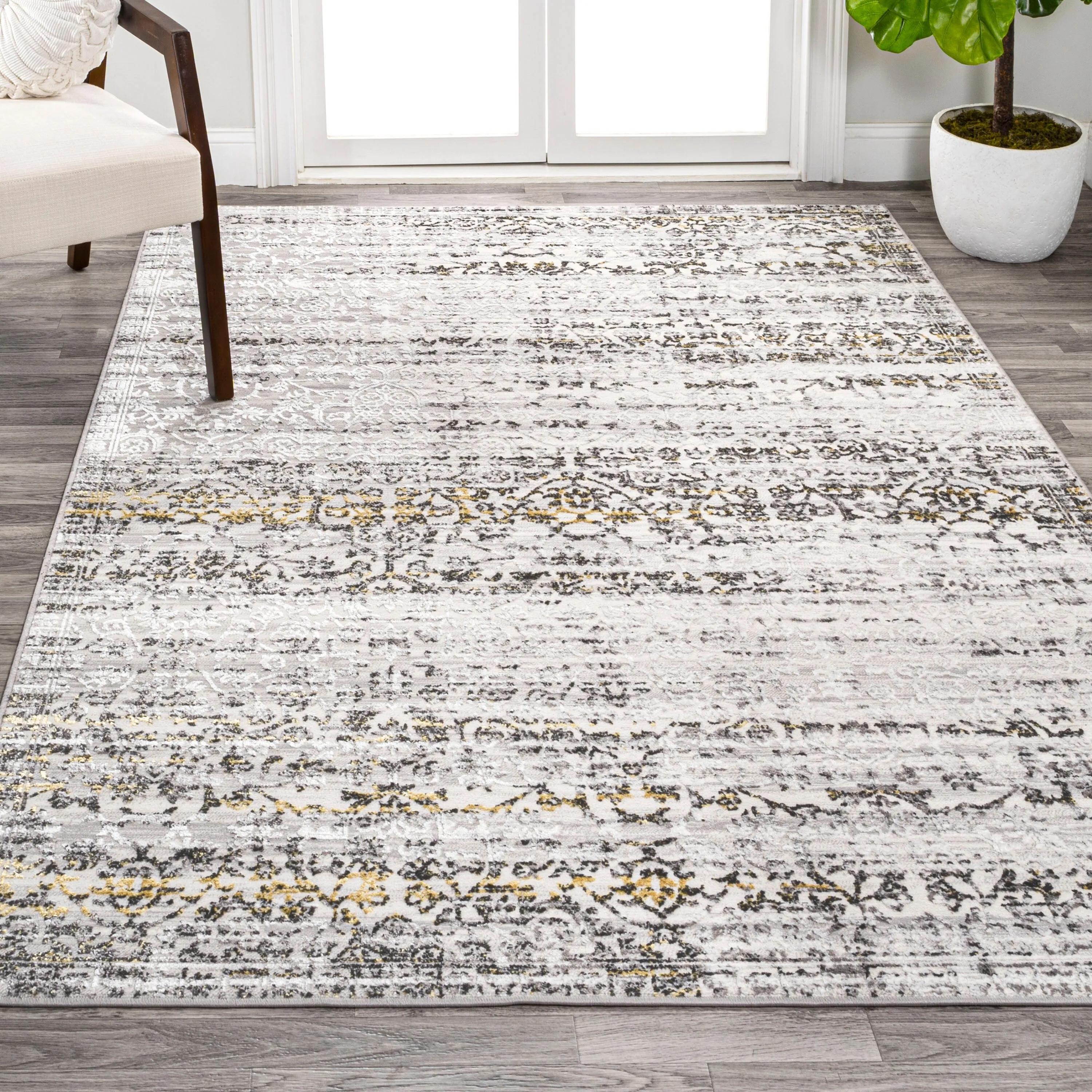 JONATHAN Y Arabesque Modern Strie' Area Rug