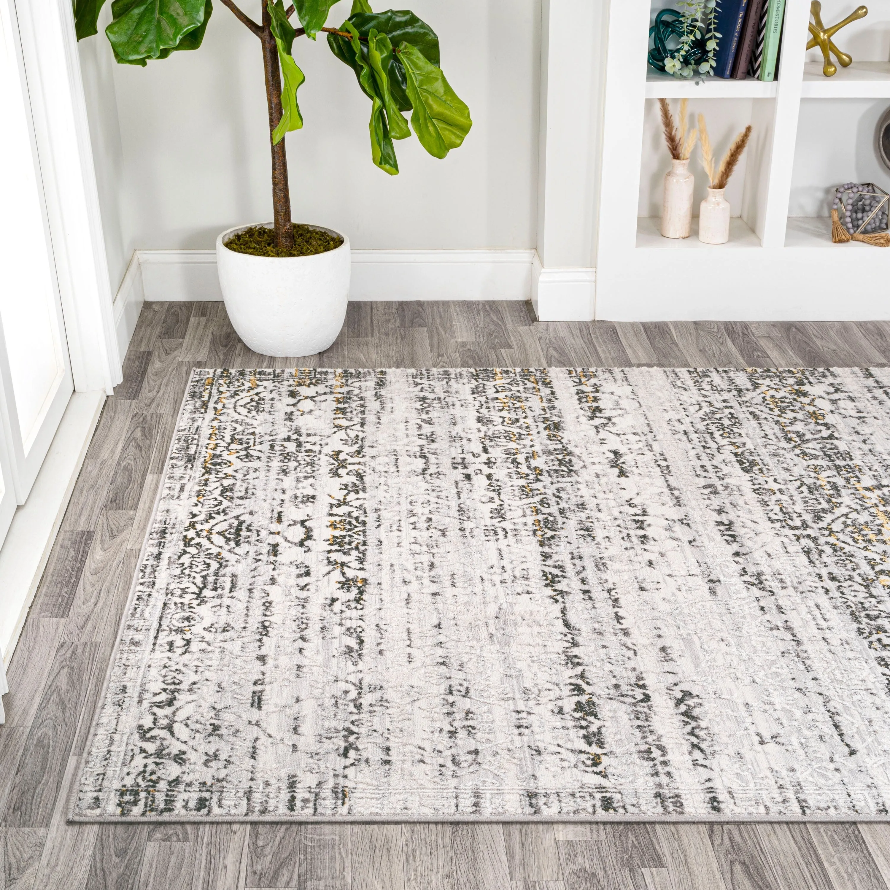JONATHAN Y Arabesque Modern Strie' Area Rug