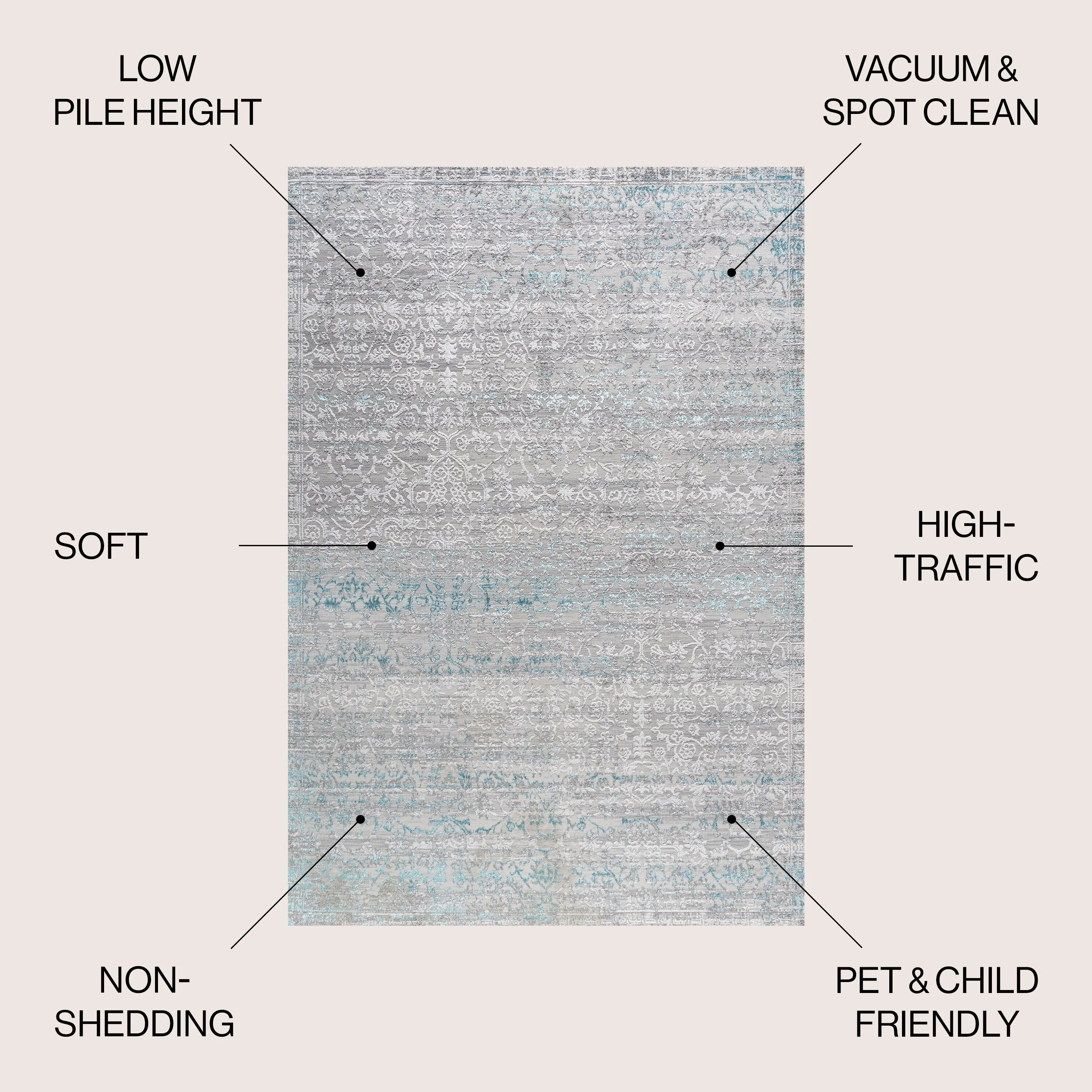 JONATHAN Y Arabesque Modern Strie' Area Rug