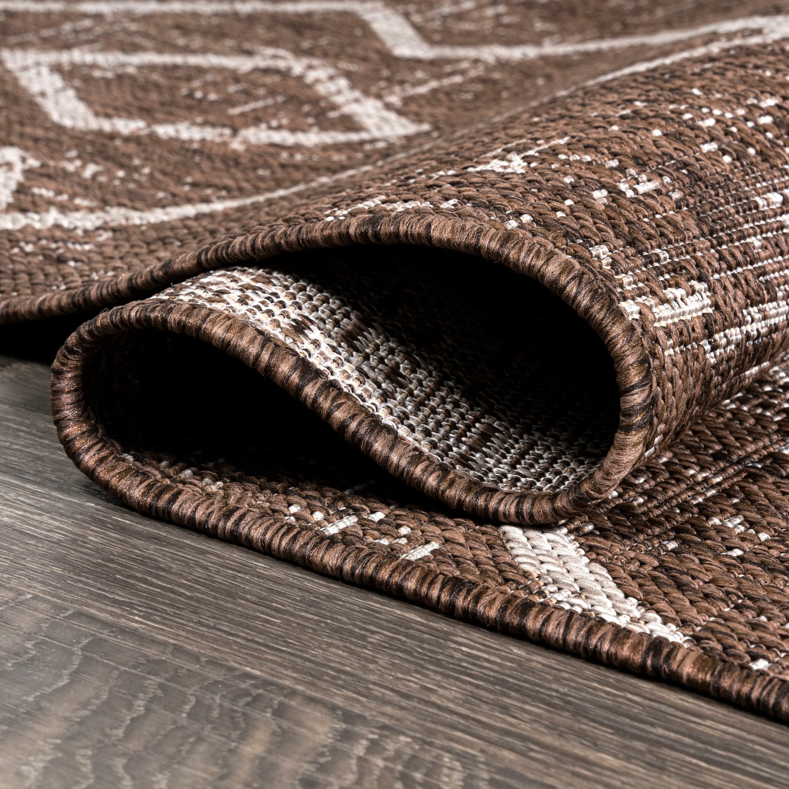 JONATHAN Y Derya Tribal Diamond Trellis Indoor/Outdoor Area Rug
