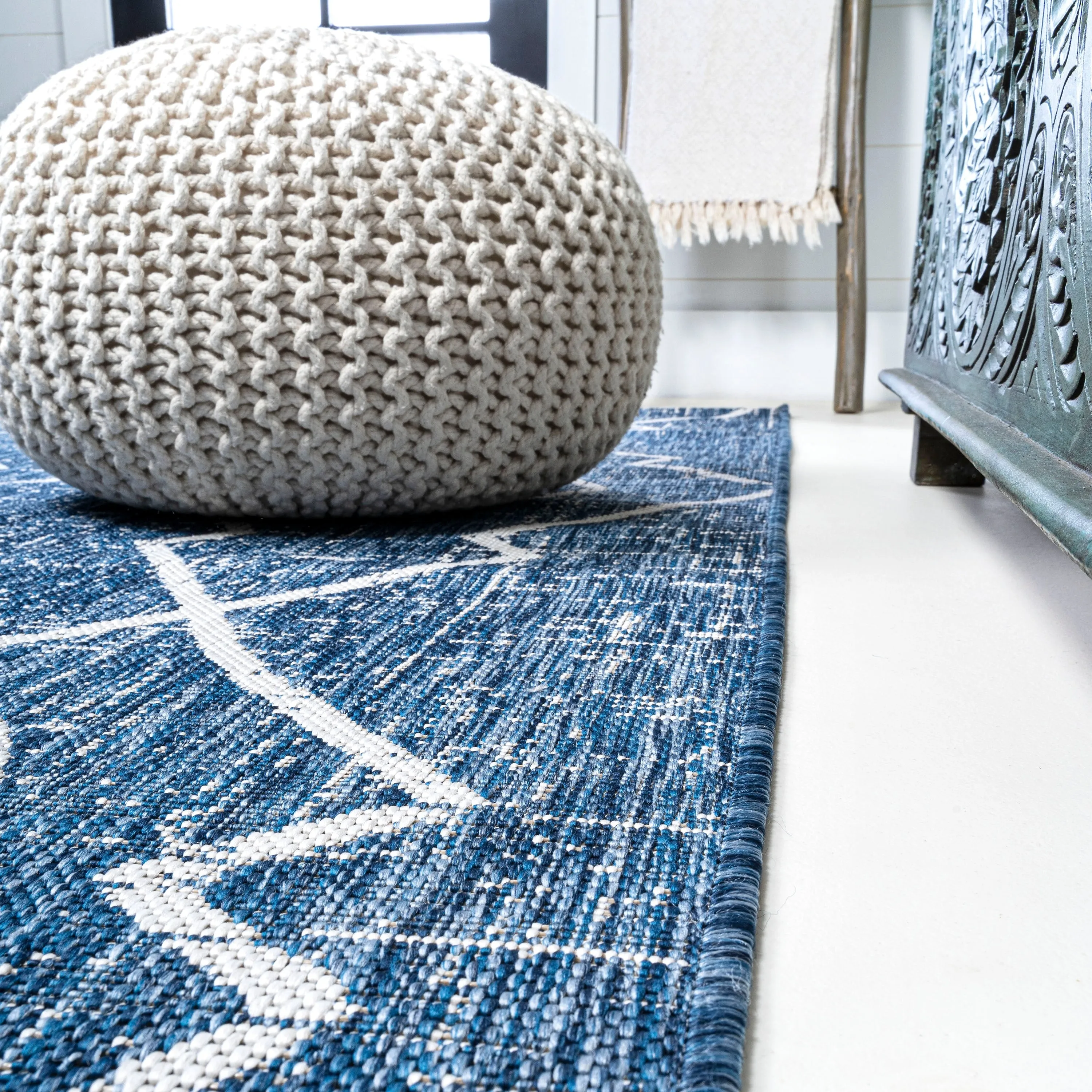 JONATHAN Y Derya Tribal Diamond Trellis Indoor/Outdoor Area Rug