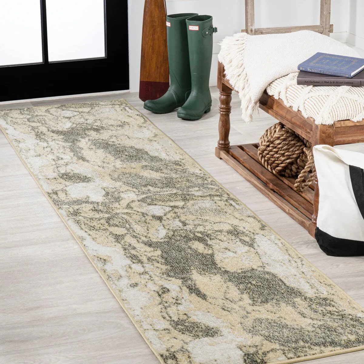 JONATHAN Y Giglio Abstract Marbled Modern Area Rug