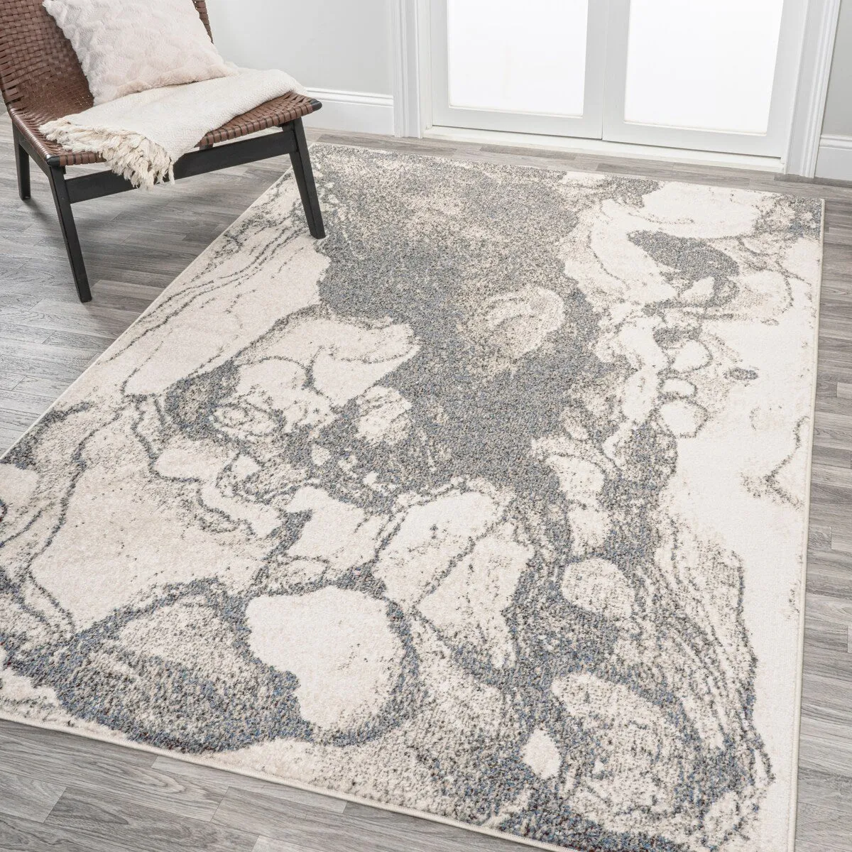 JONATHAN Y Giglio Abstract Marbled Modern Area Rug