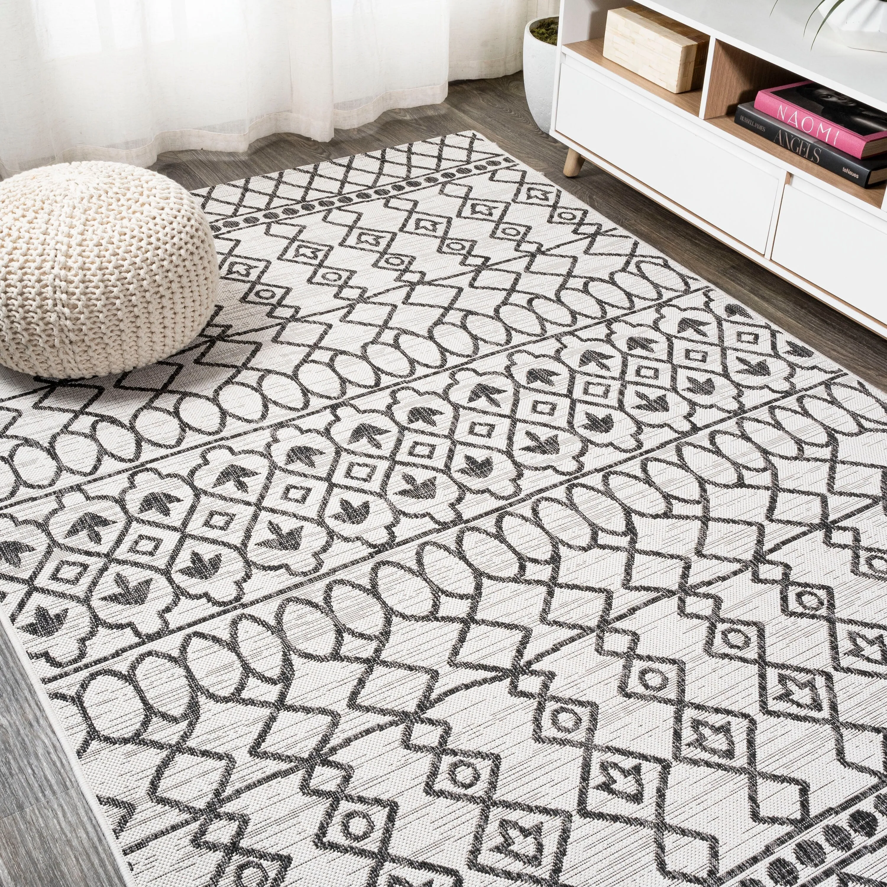 JONATHAN Y Nokat Tribal Bohemian Indoor/Outdoor Area Rug