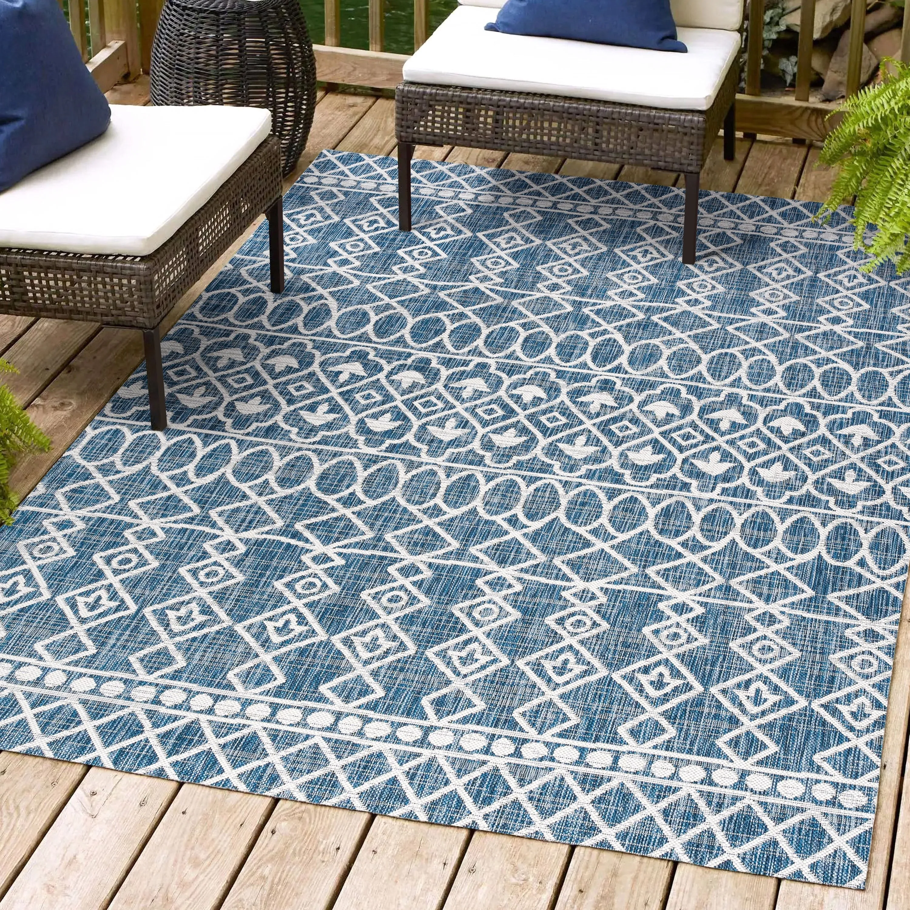 JONATHAN Y Nokat Tribal Bohemian Indoor/Outdoor Area Rug