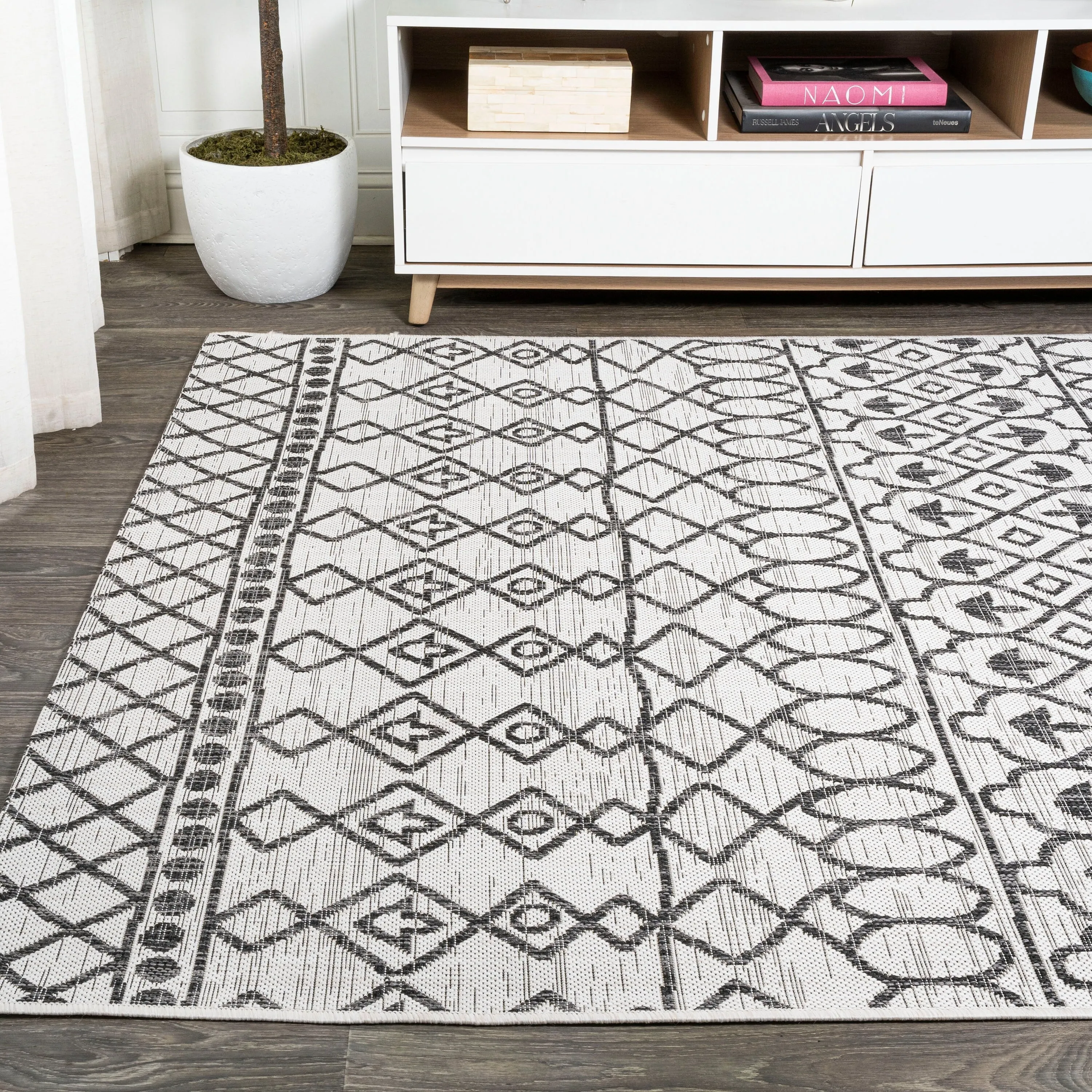 JONATHAN Y Nokat Tribal Bohemian Indoor/Outdoor Area Rug