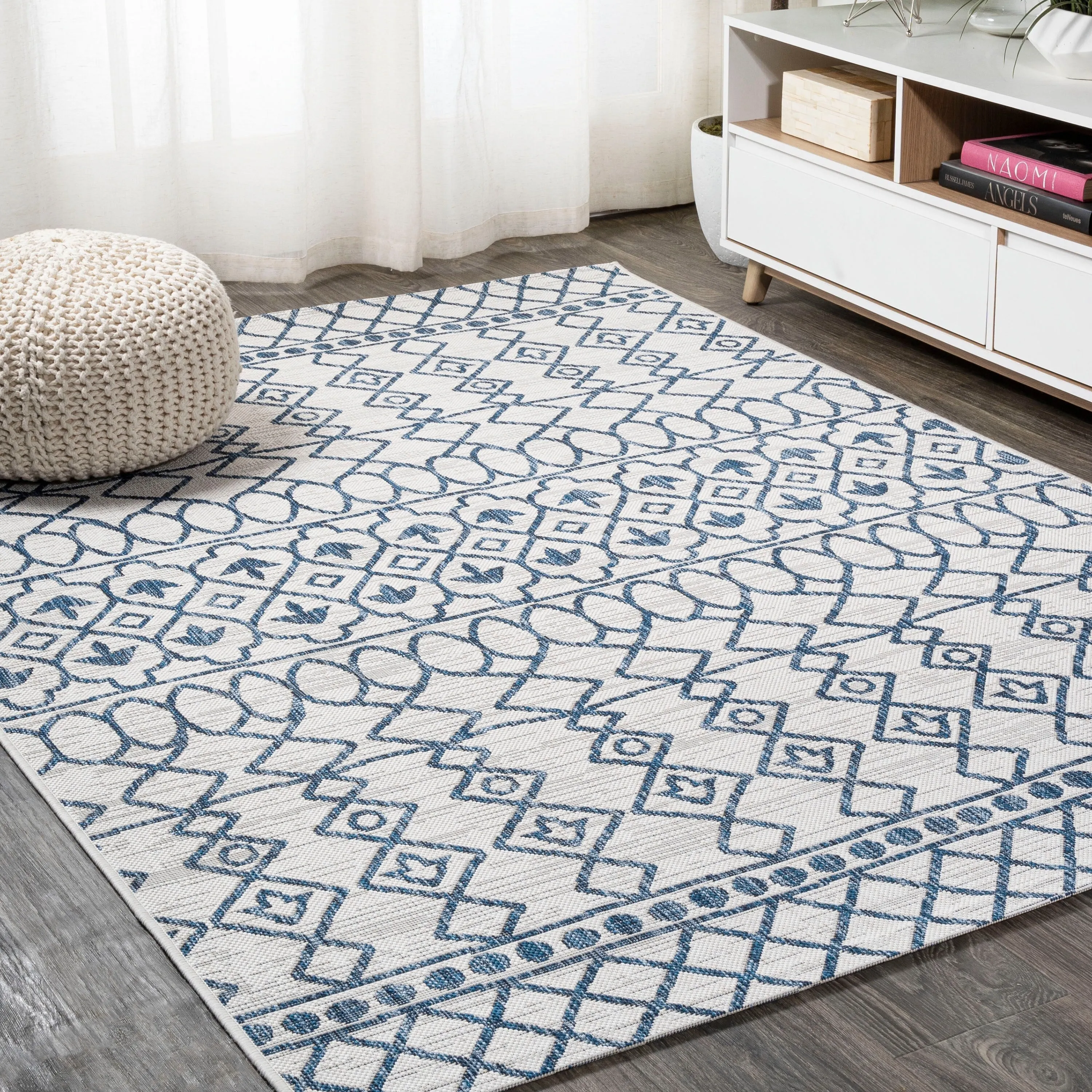 JONATHAN Y Nokat Tribal Bohemian Indoor/Outdoor Area Rug