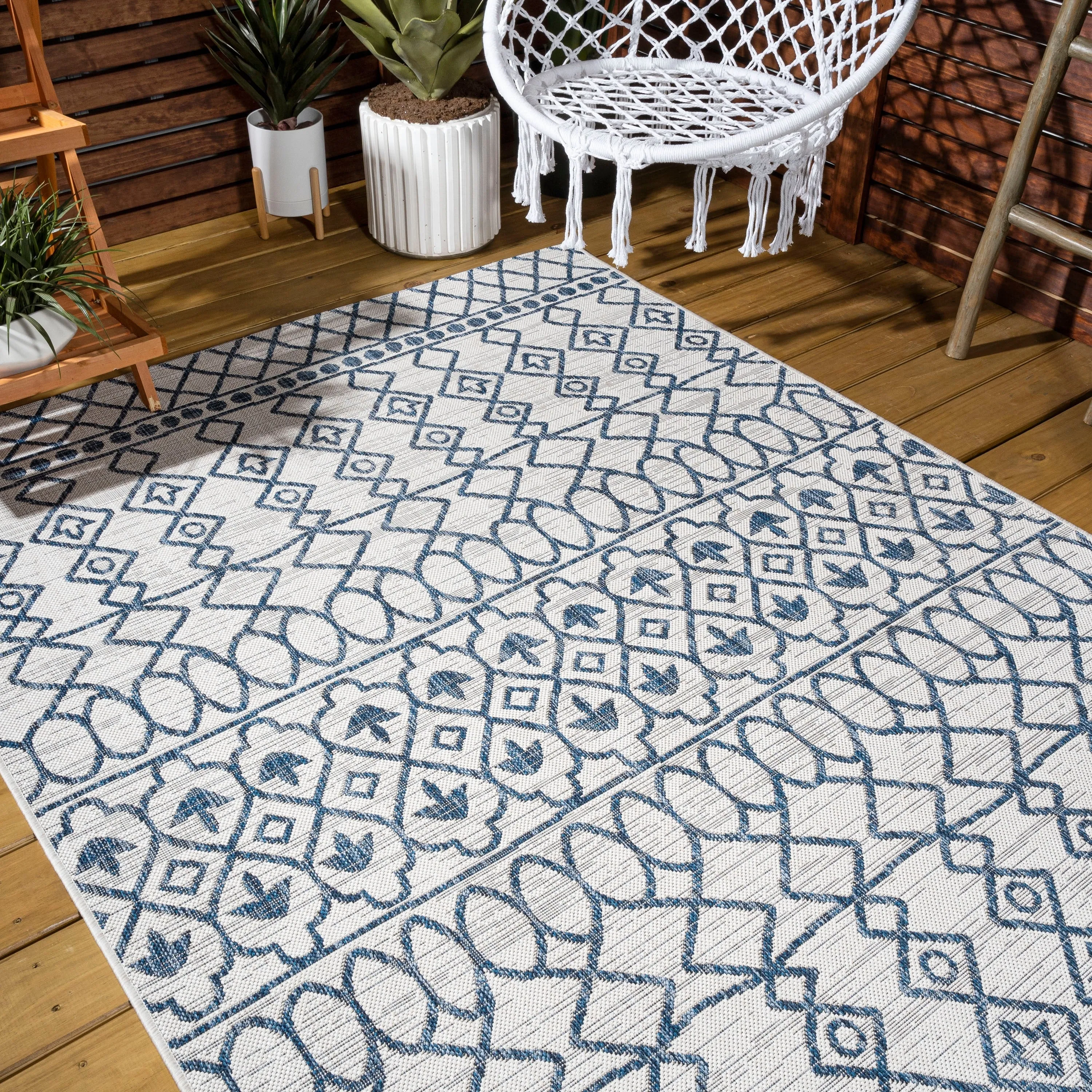 JONATHAN Y Nokat Tribal Bohemian Indoor/Outdoor Area Rug
