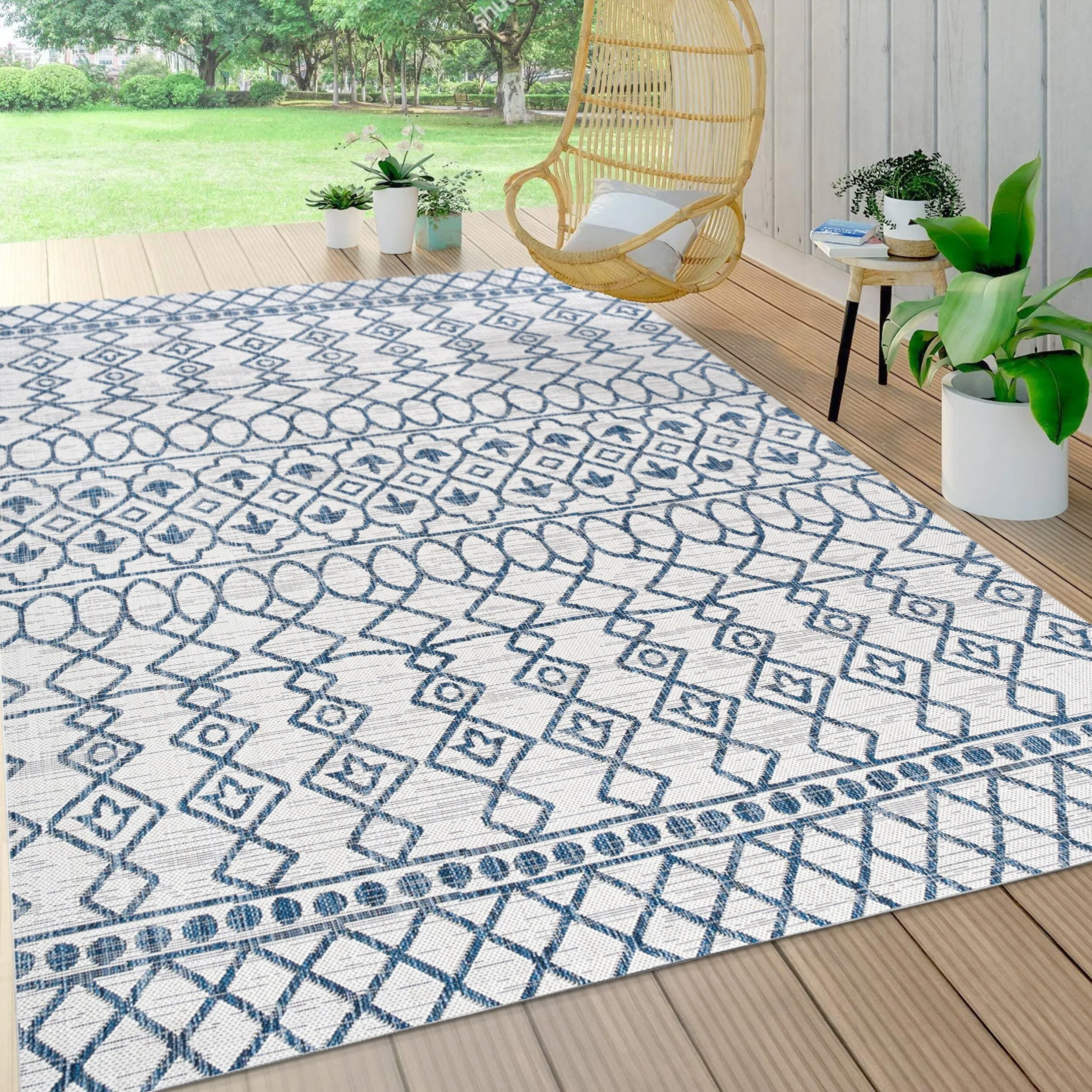 JONATHAN Y Nokat Tribal Bohemian Indoor/Outdoor Area Rug