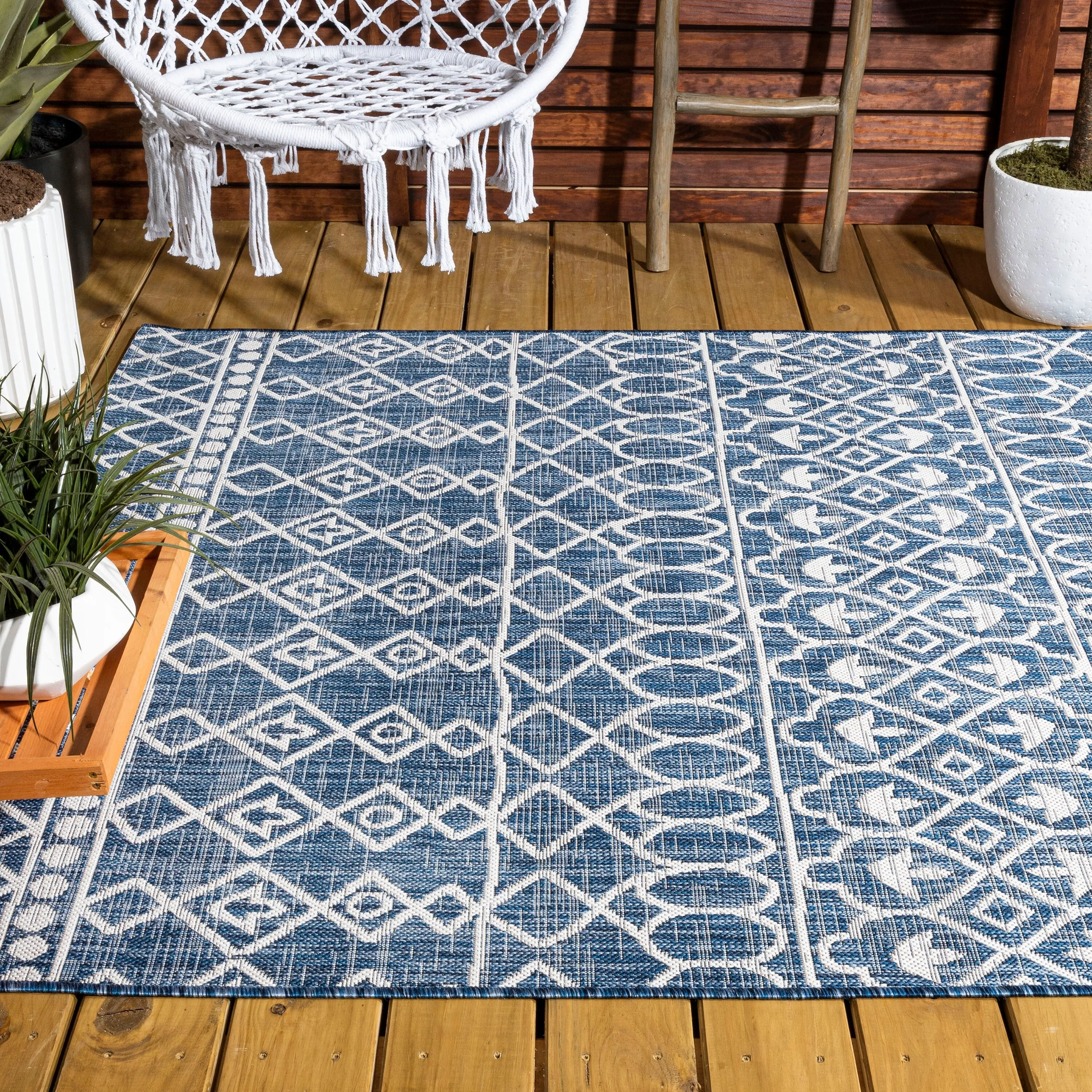 JONATHAN Y Nokat Tribal Bohemian Indoor/Outdoor Area Rug