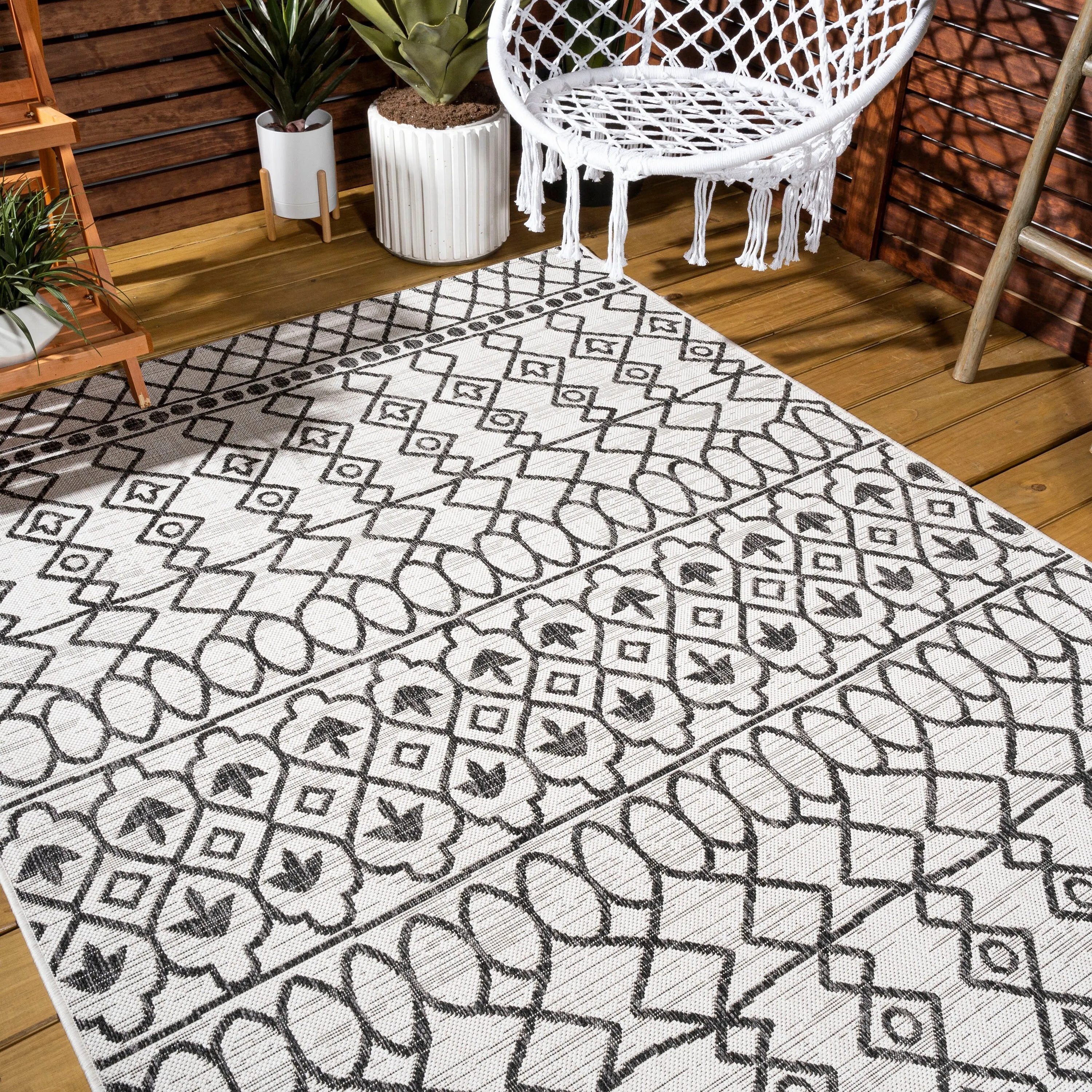 JONATHAN Y Nokat Tribal Bohemian Indoor/Outdoor Area Rug