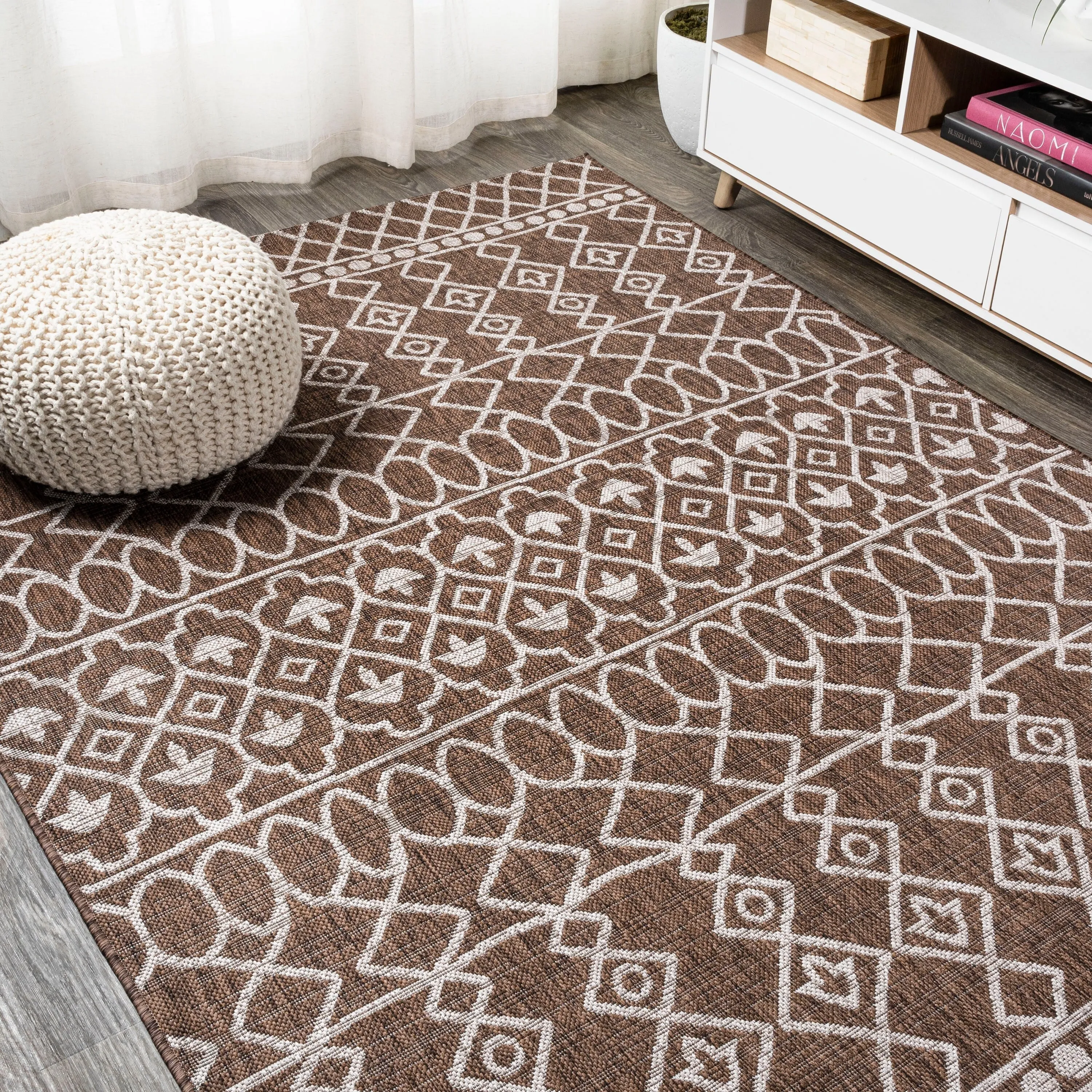 JONATHAN Y Nokat Tribal Bohemian Indoor/Outdoor Area Rug