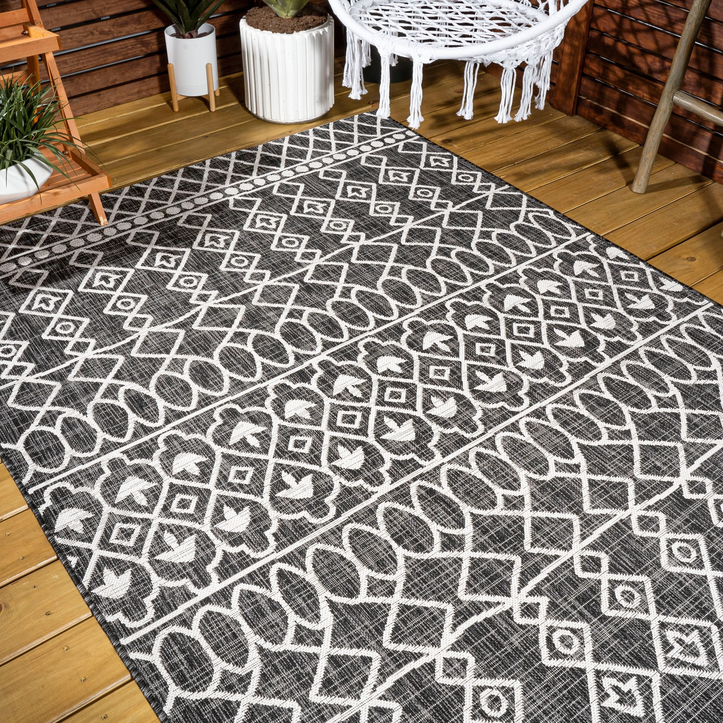 JONATHAN Y Nokat Tribal Bohemian Indoor/Outdoor Area Rug