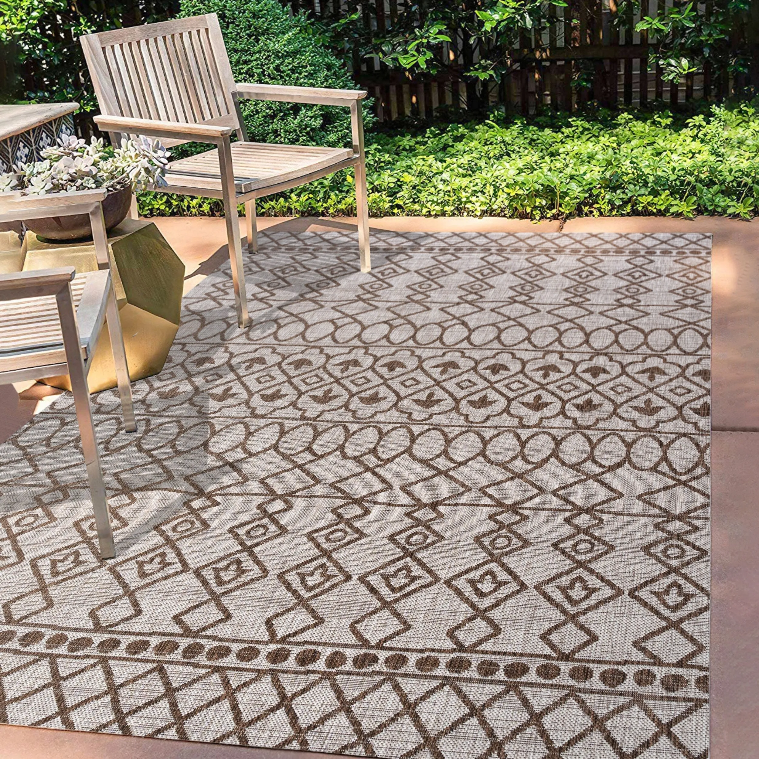 JONATHAN Y Nokat Tribal Bohemian Indoor/Outdoor Area Rug