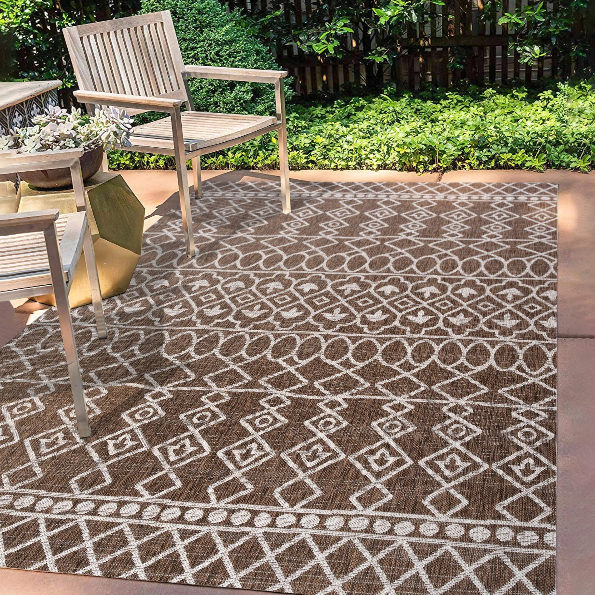 JONATHAN Y Nokat Tribal Bohemian Indoor/Outdoor Area Rug