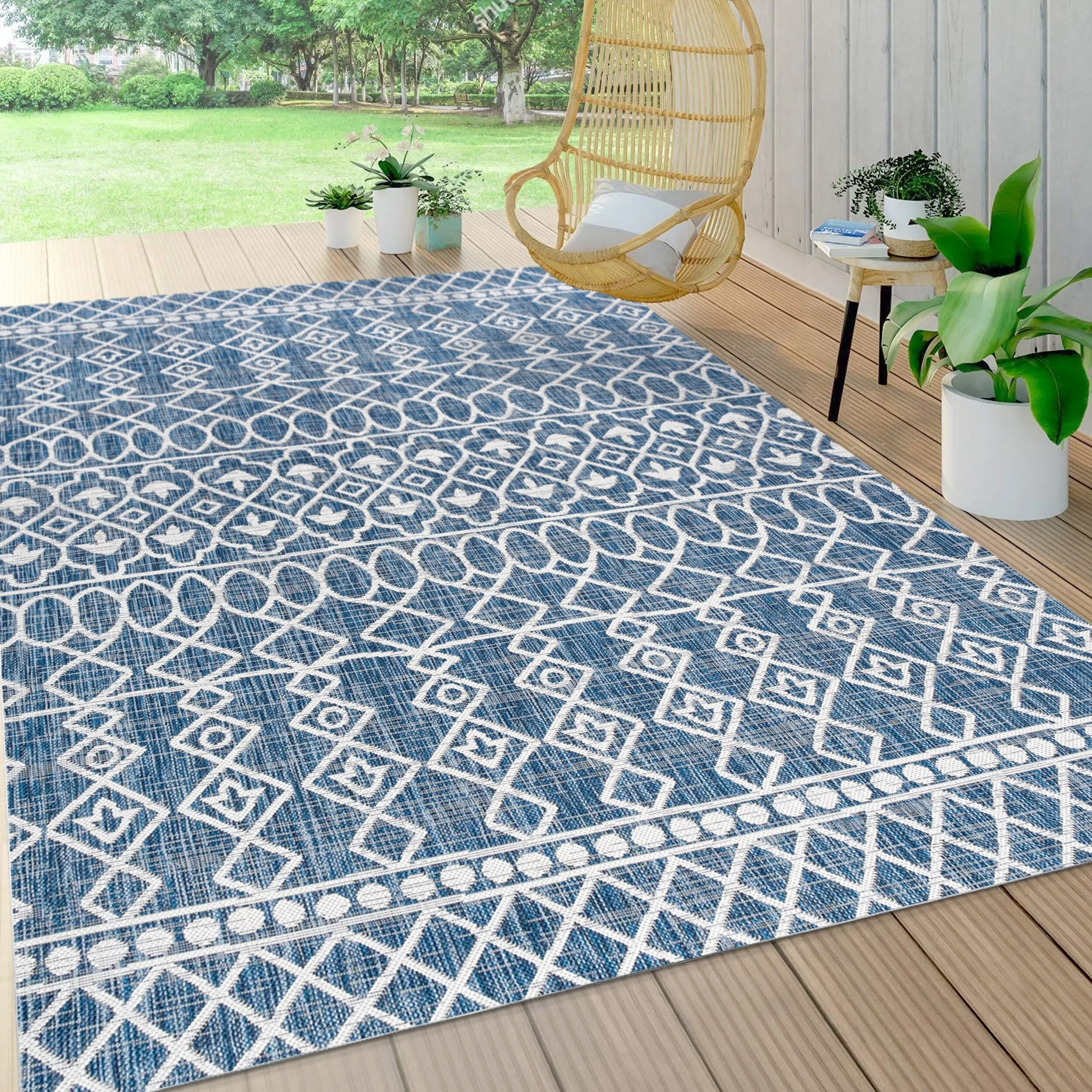 JONATHAN Y Nokat Tribal Bohemian Indoor/Outdoor Area Rug