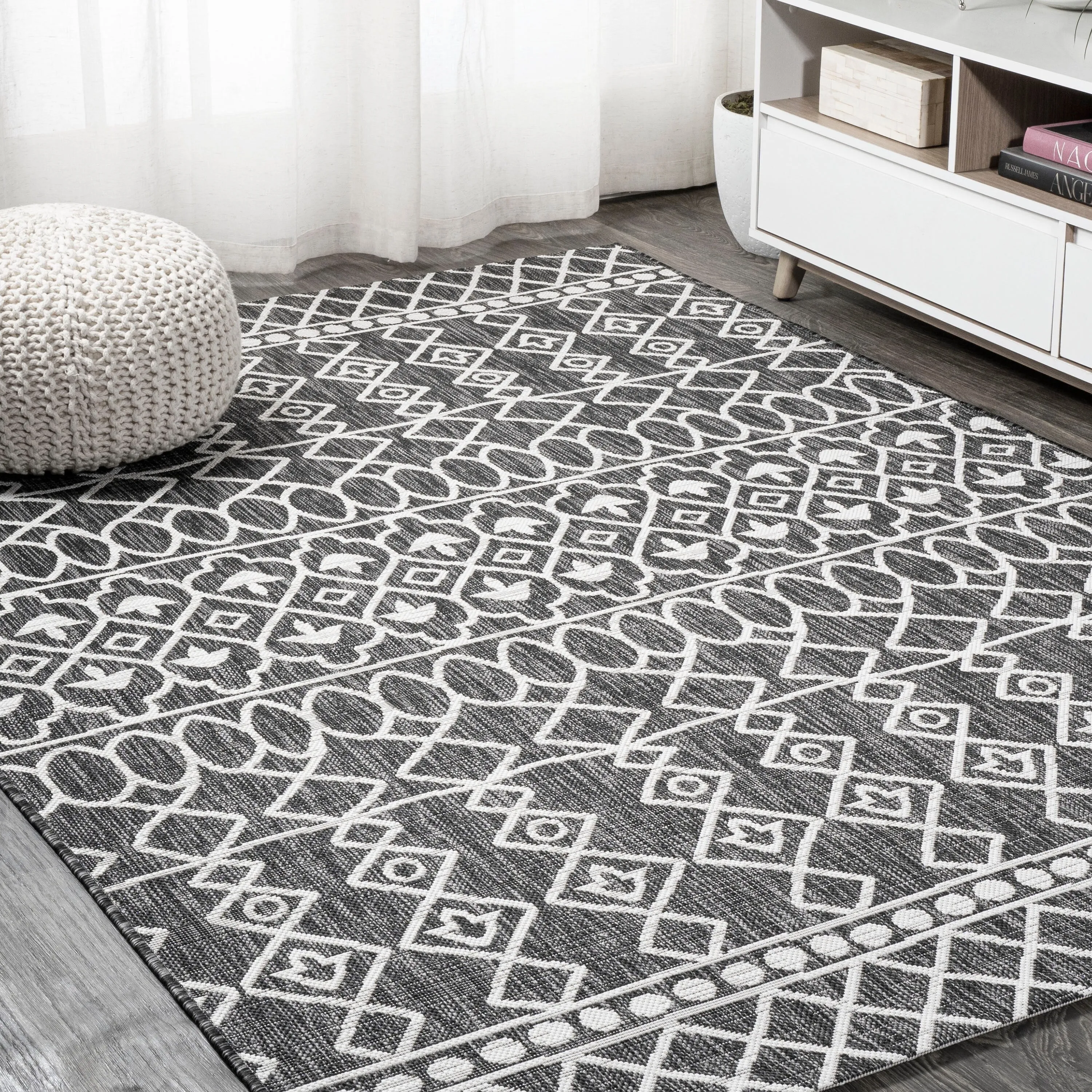 JONATHAN Y Nokat Tribal Bohemian Indoor/Outdoor Area Rug