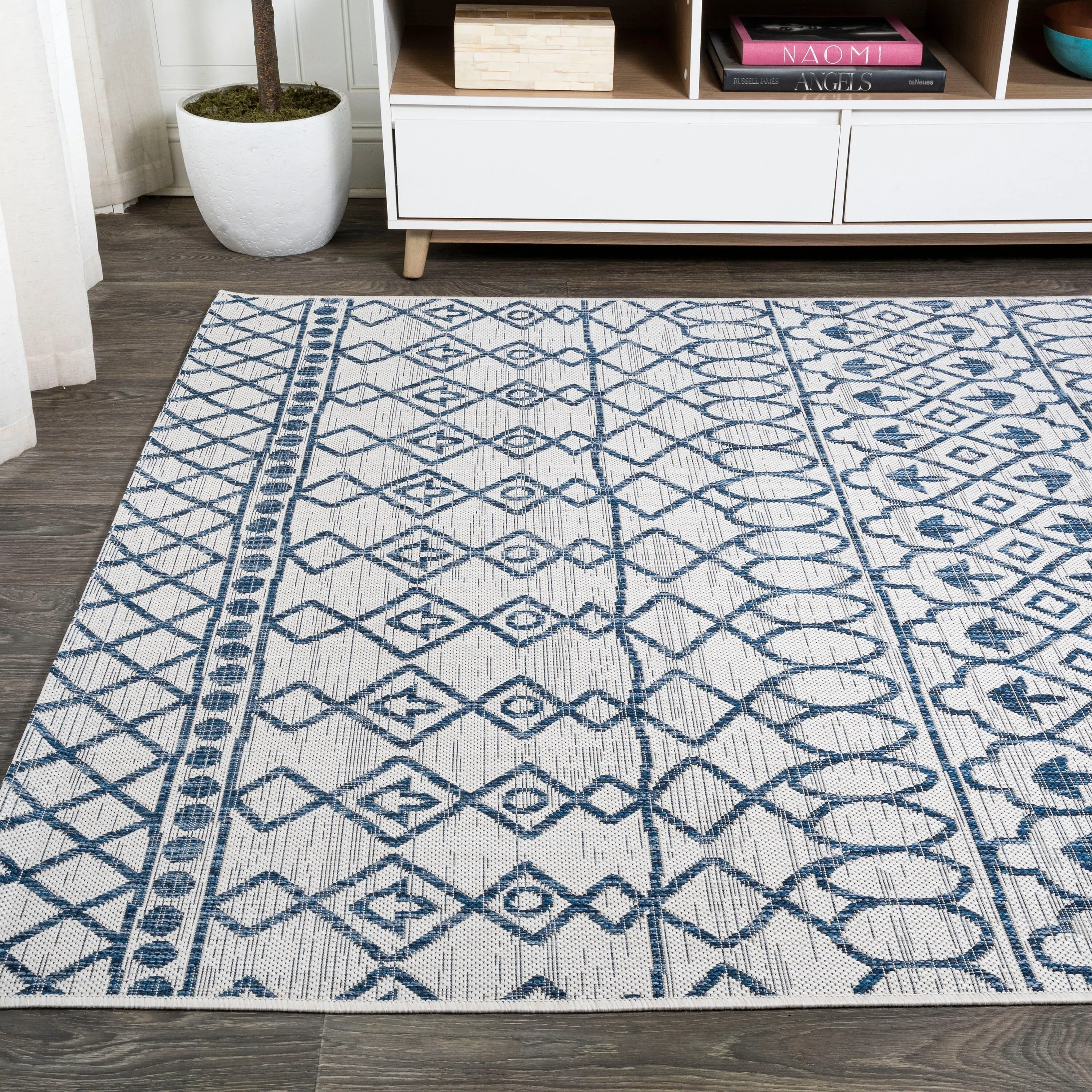JONATHAN Y Nokat Tribal Bohemian Indoor/Outdoor Area Rug