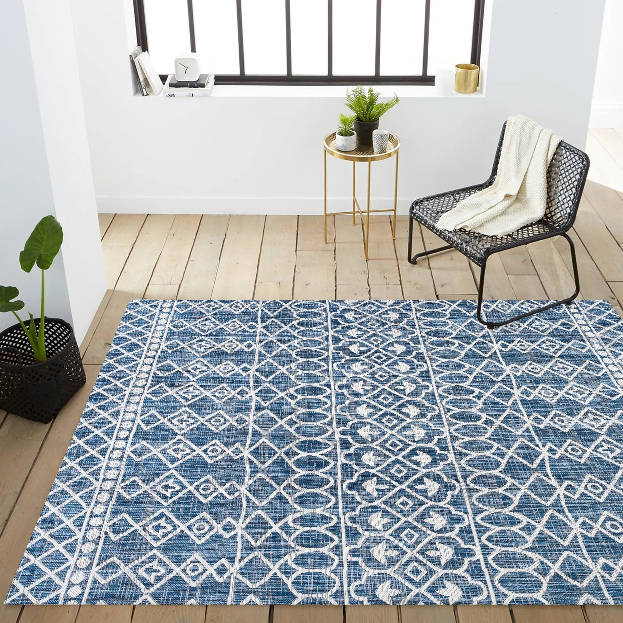 JONATHAN Y Nokat Tribal Bohemian Indoor/Outdoor Area Rug