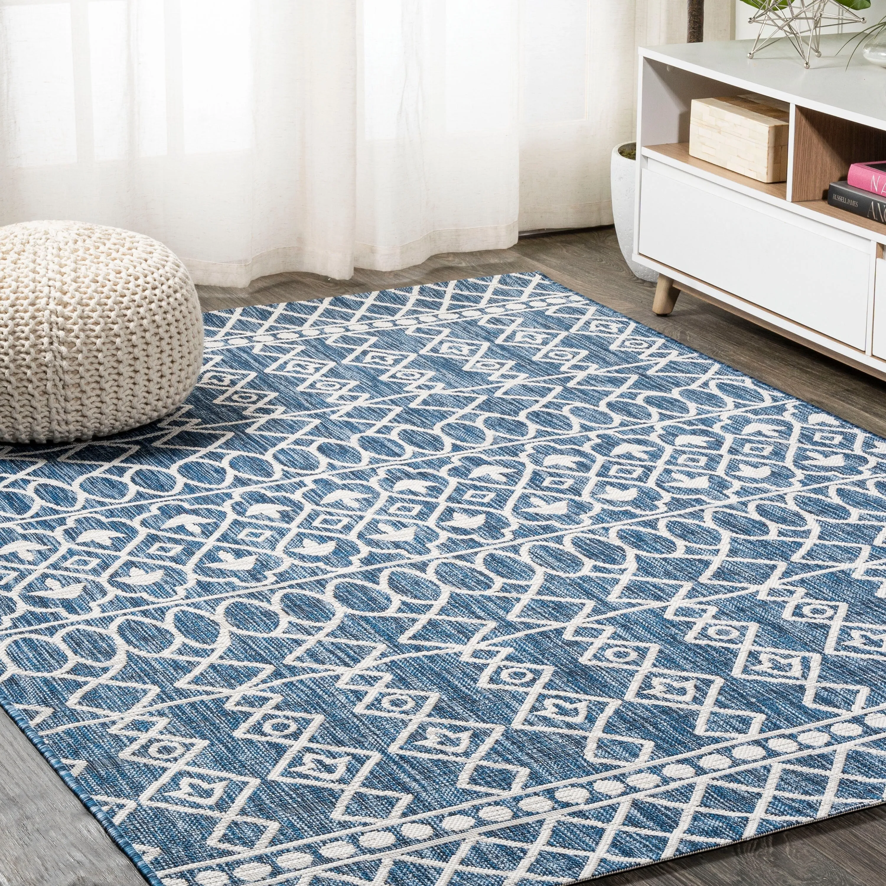 JONATHAN Y Nokat Tribal Bohemian Indoor/Outdoor Area Rug