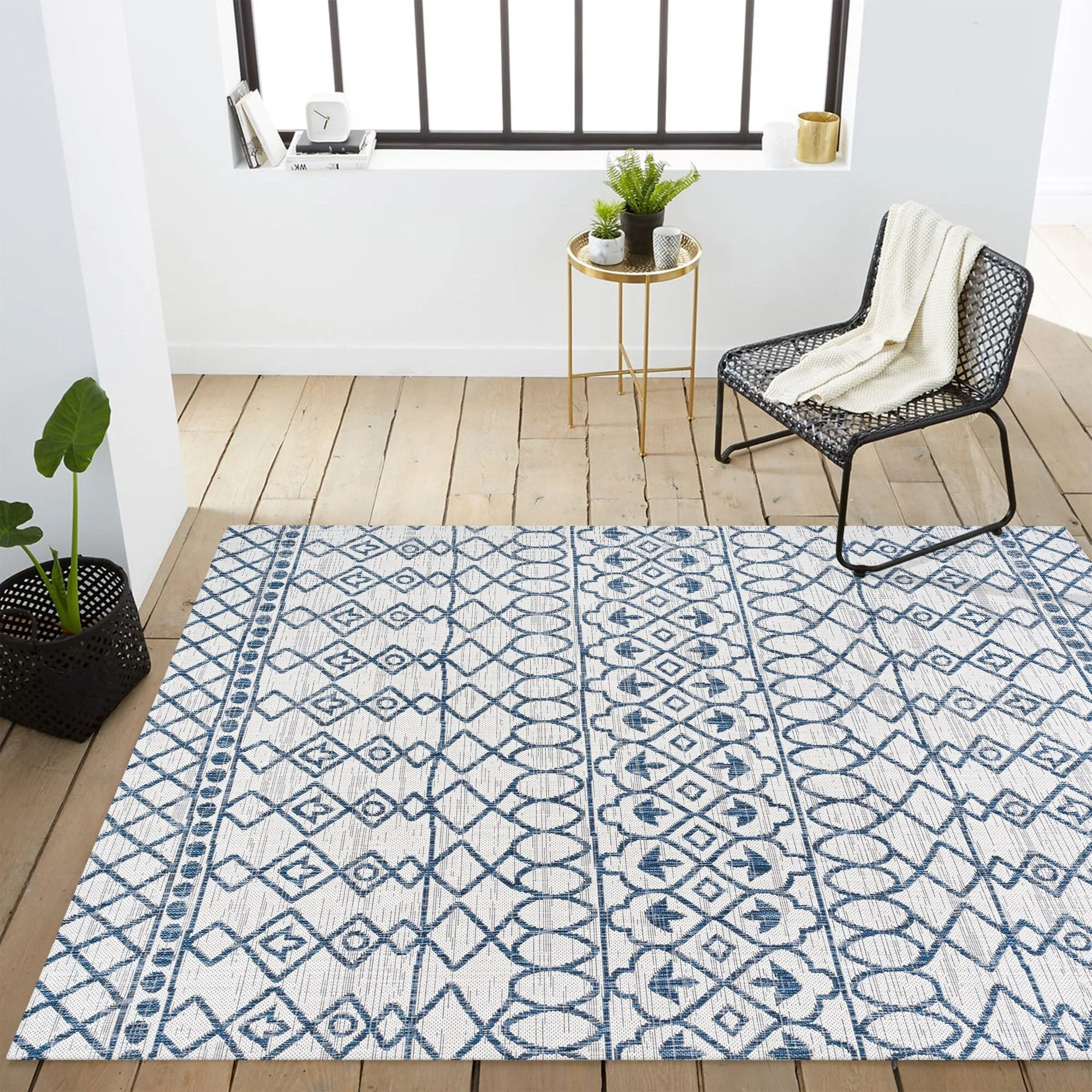 JONATHAN Y Nokat Tribal Bohemian Indoor/Outdoor Area Rug