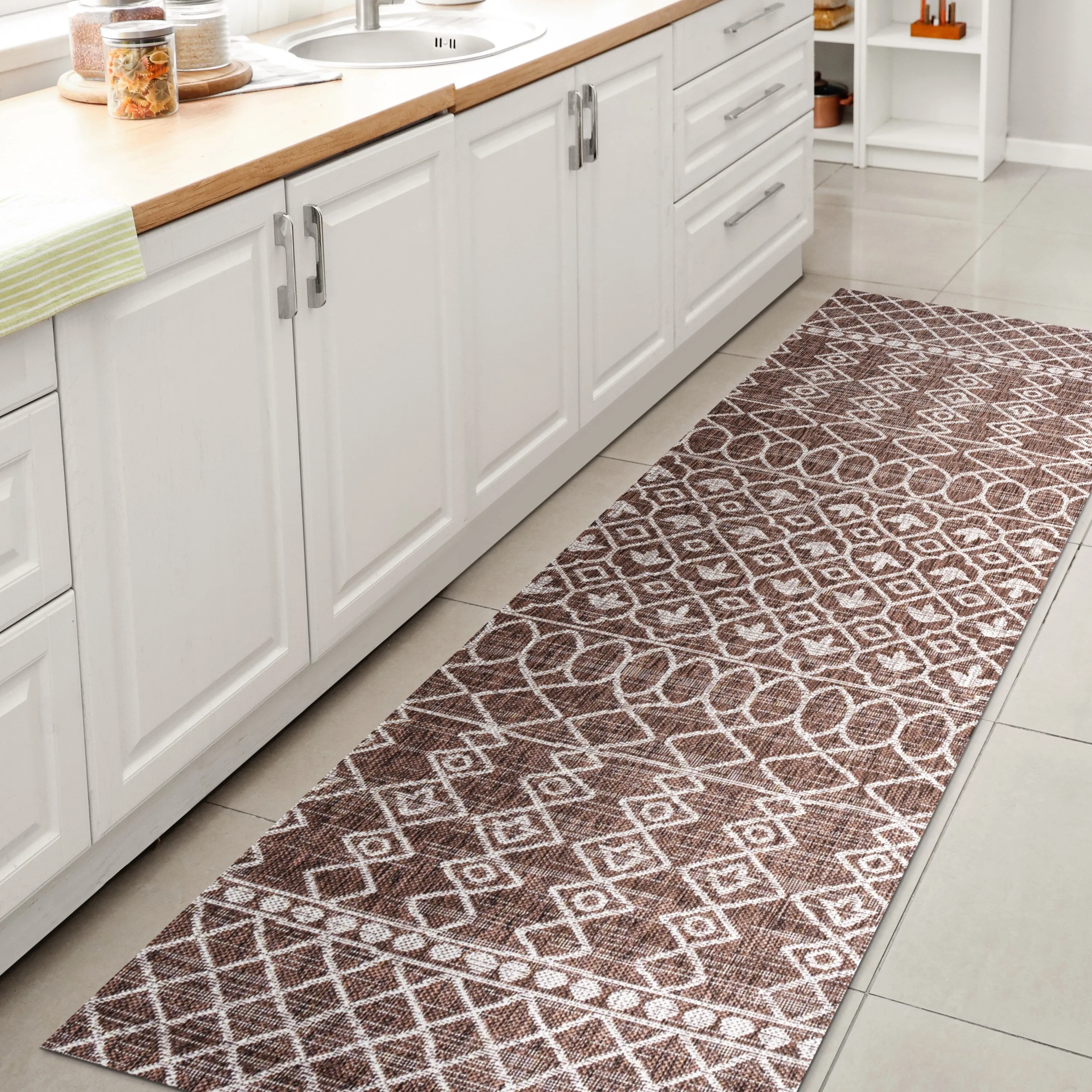JONATHAN Y Nokat Tribal Bohemian Indoor/Outdoor Area Rug