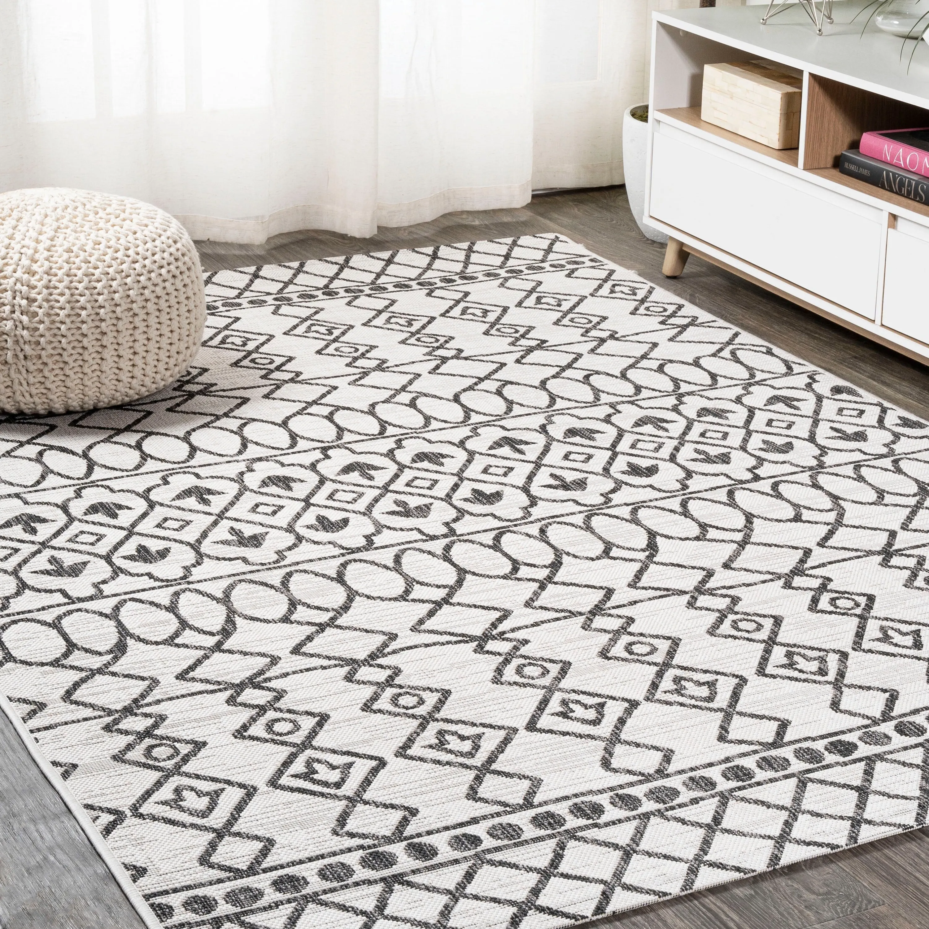 JONATHAN Y Nokat Tribal Bohemian Indoor/Outdoor Area Rug