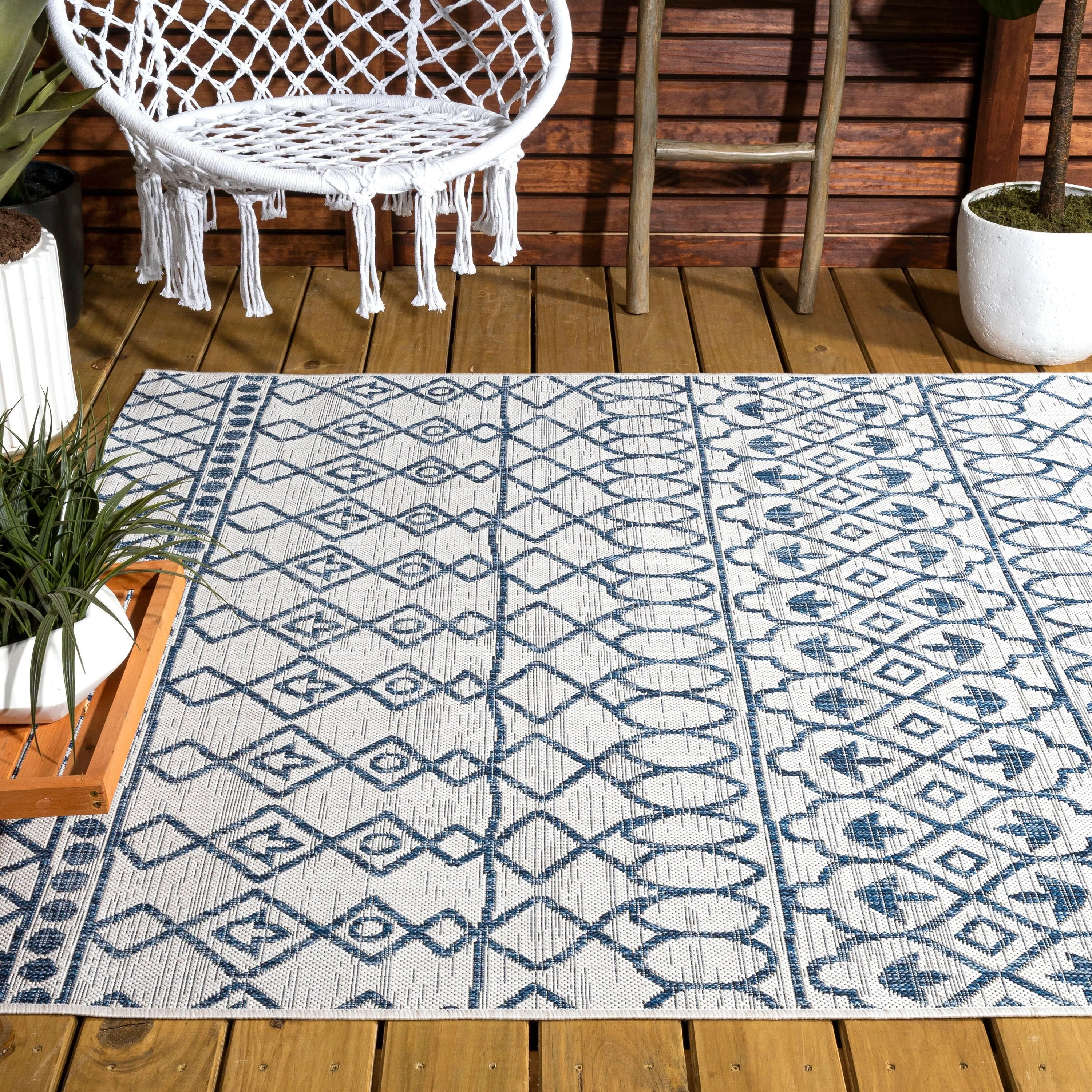JONATHAN Y Nokat Tribal Bohemian Indoor/Outdoor Area Rug