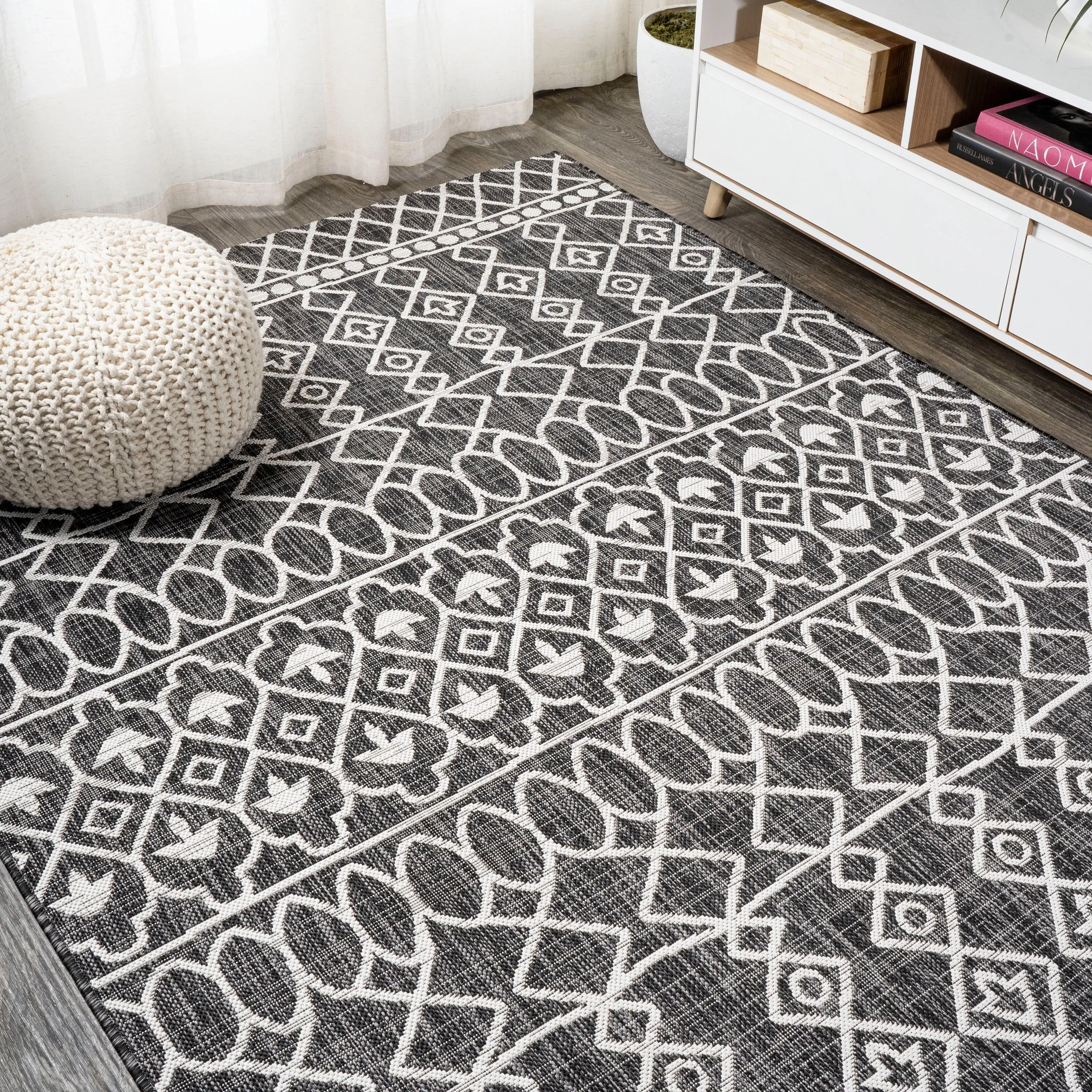 JONATHAN Y Nokat Tribal Bohemian Indoor/Outdoor Area Rug