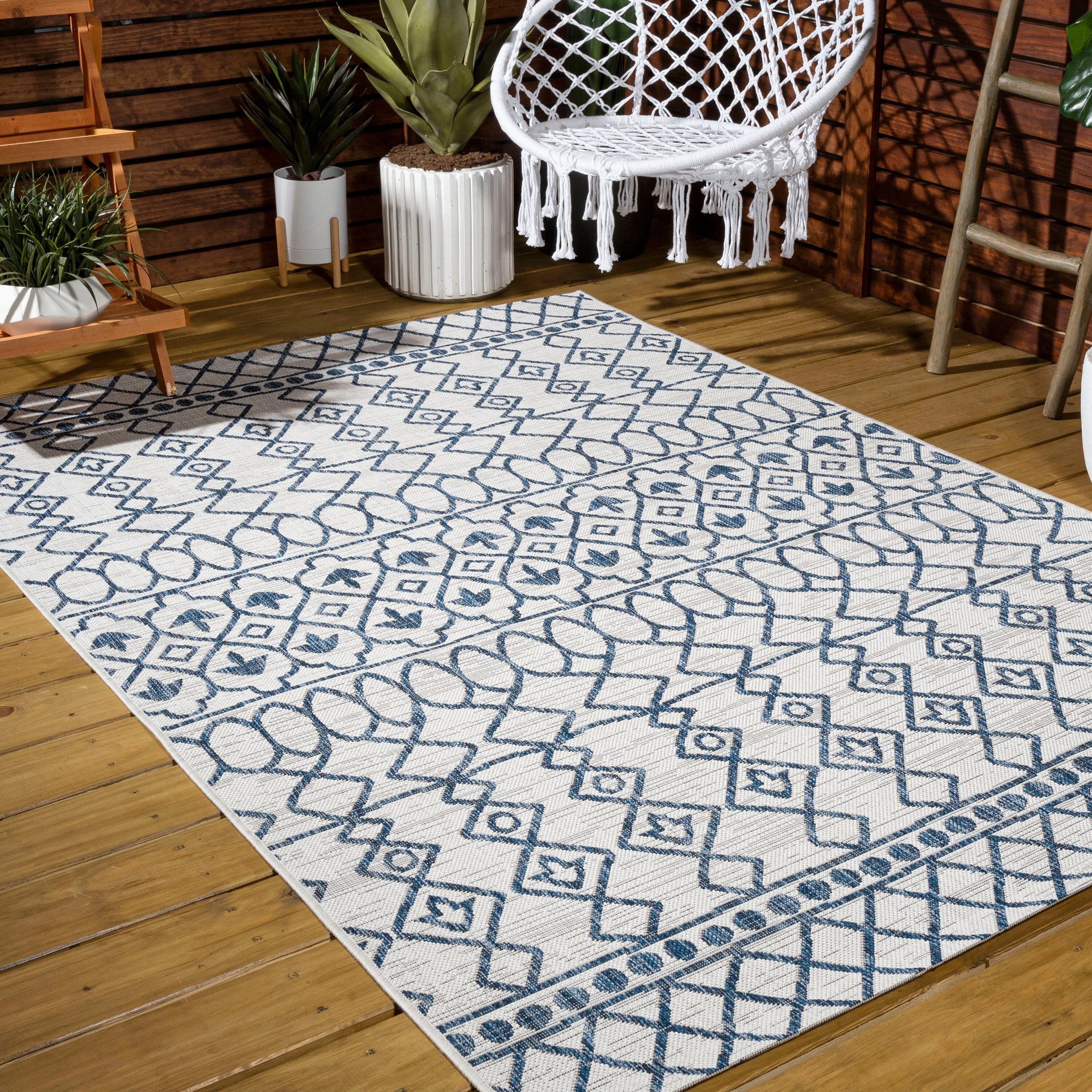 JONATHAN Y Nokat Tribal Bohemian Indoor/Outdoor Area Rug