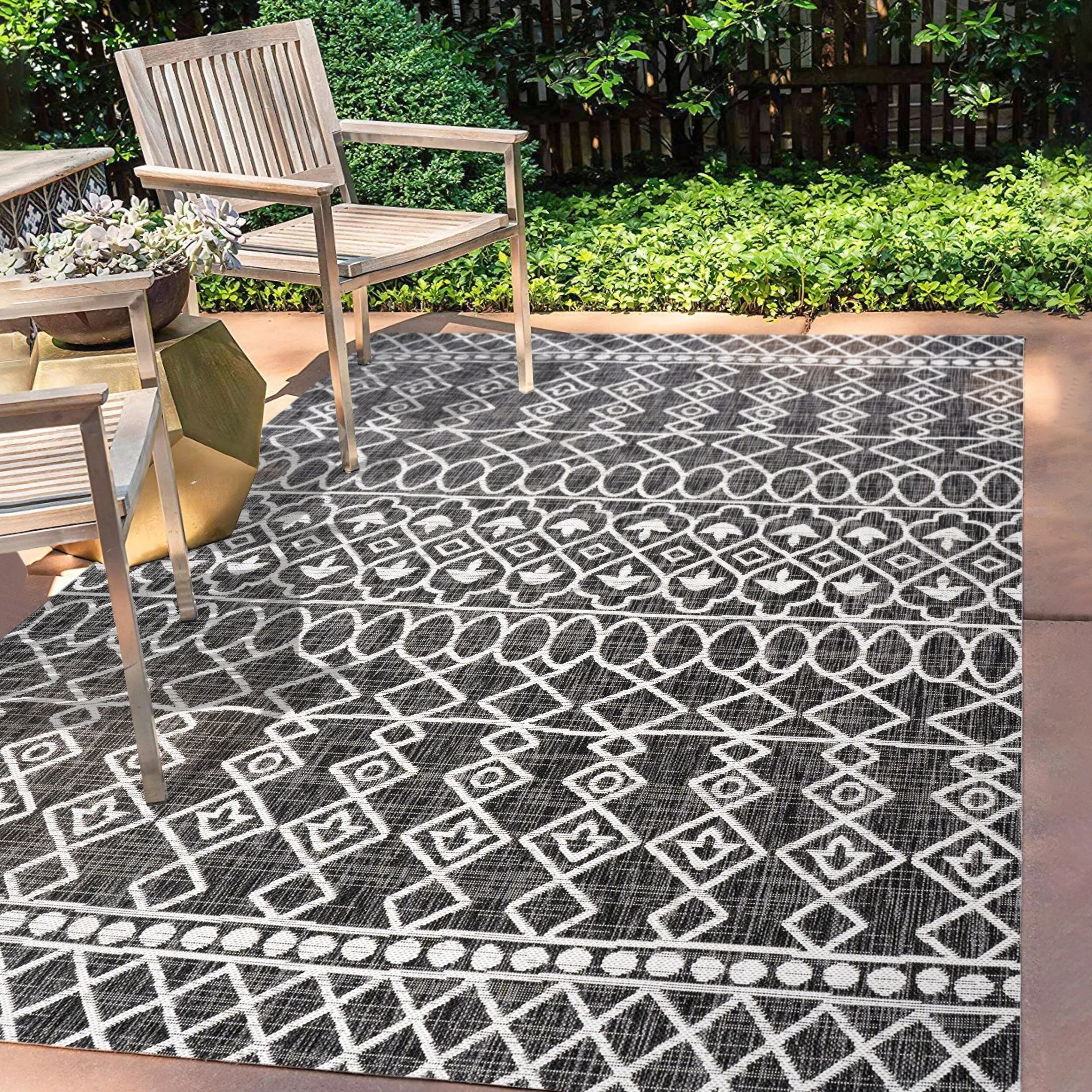 JONATHAN Y Nokat Tribal Bohemian Indoor/Outdoor Area Rug