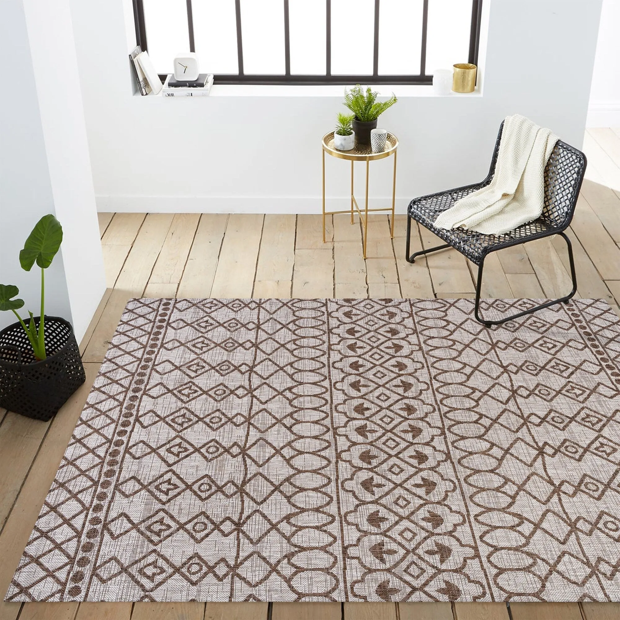 JONATHAN Y Nokat Tribal Bohemian Indoor/Outdoor Area Rug