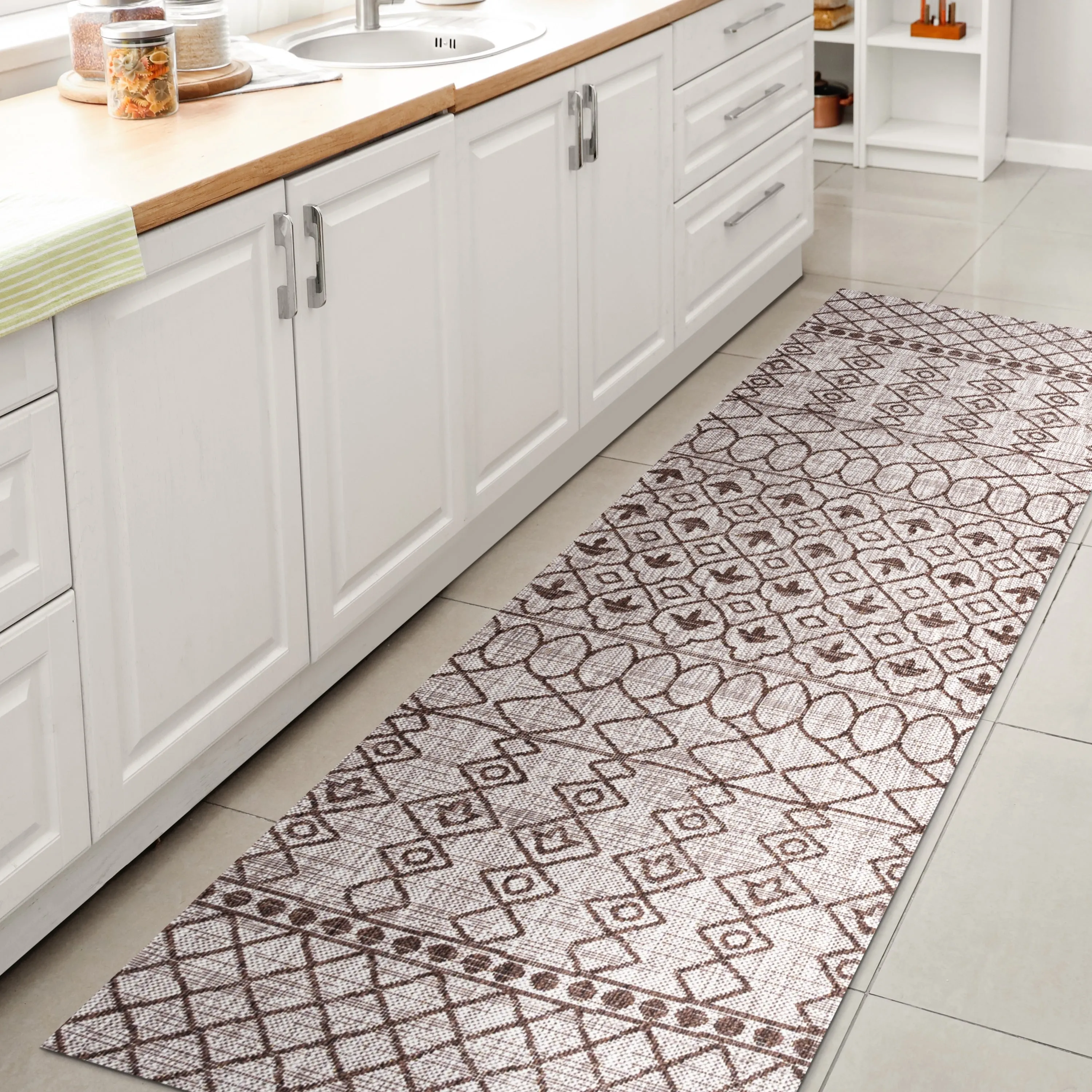 JONATHAN Y Nokat Tribal Bohemian Indoor/Outdoor Area Rug