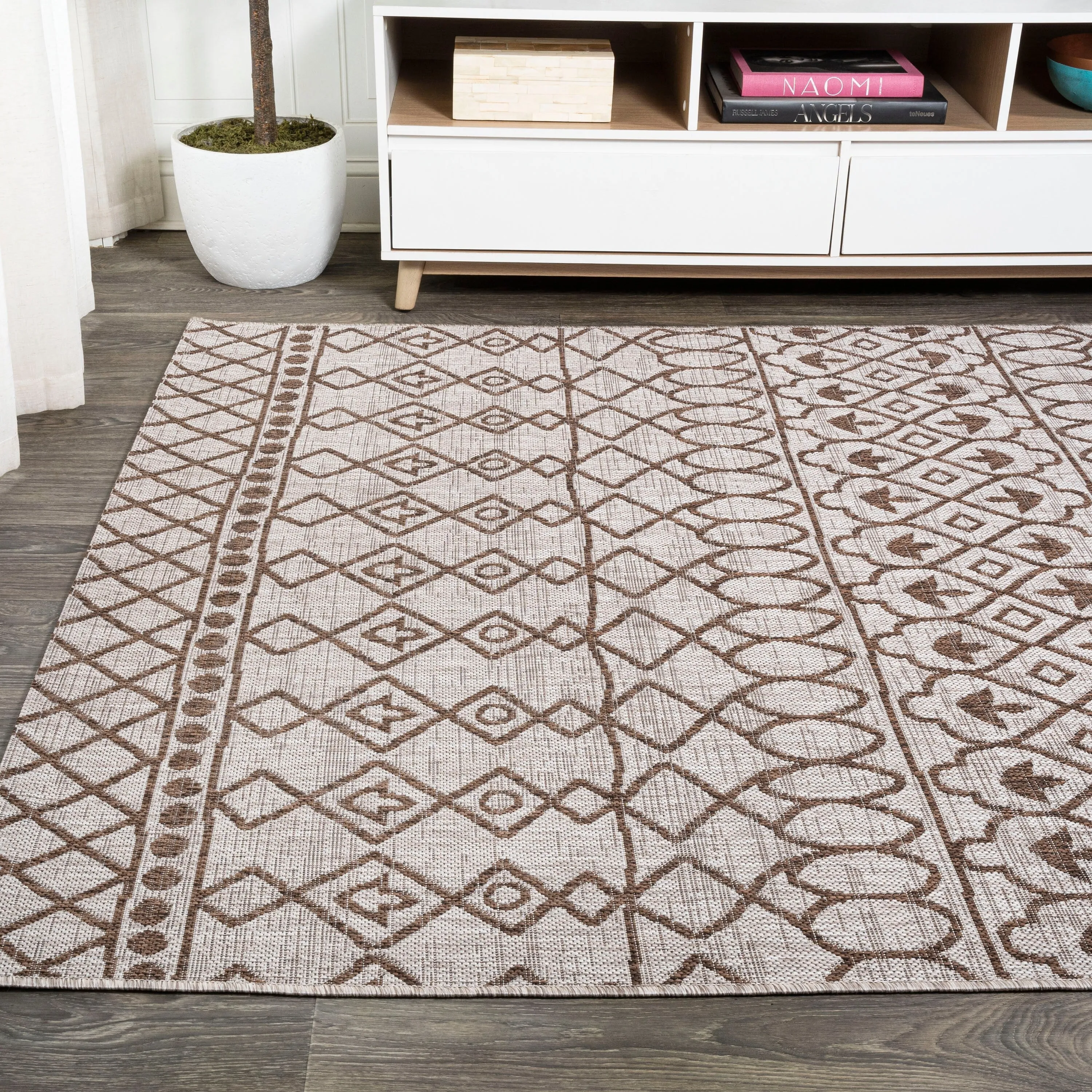 JONATHAN Y Nokat Tribal Bohemian Indoor/Outdoor Area Rug