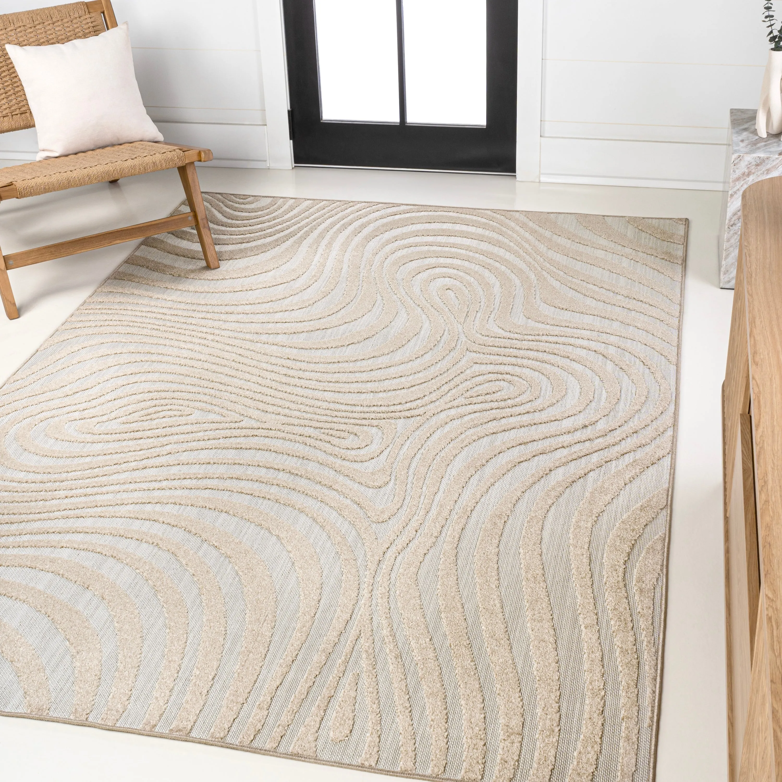 JONATHAN Y Nordby Abstract Groovy Striped Area Rug